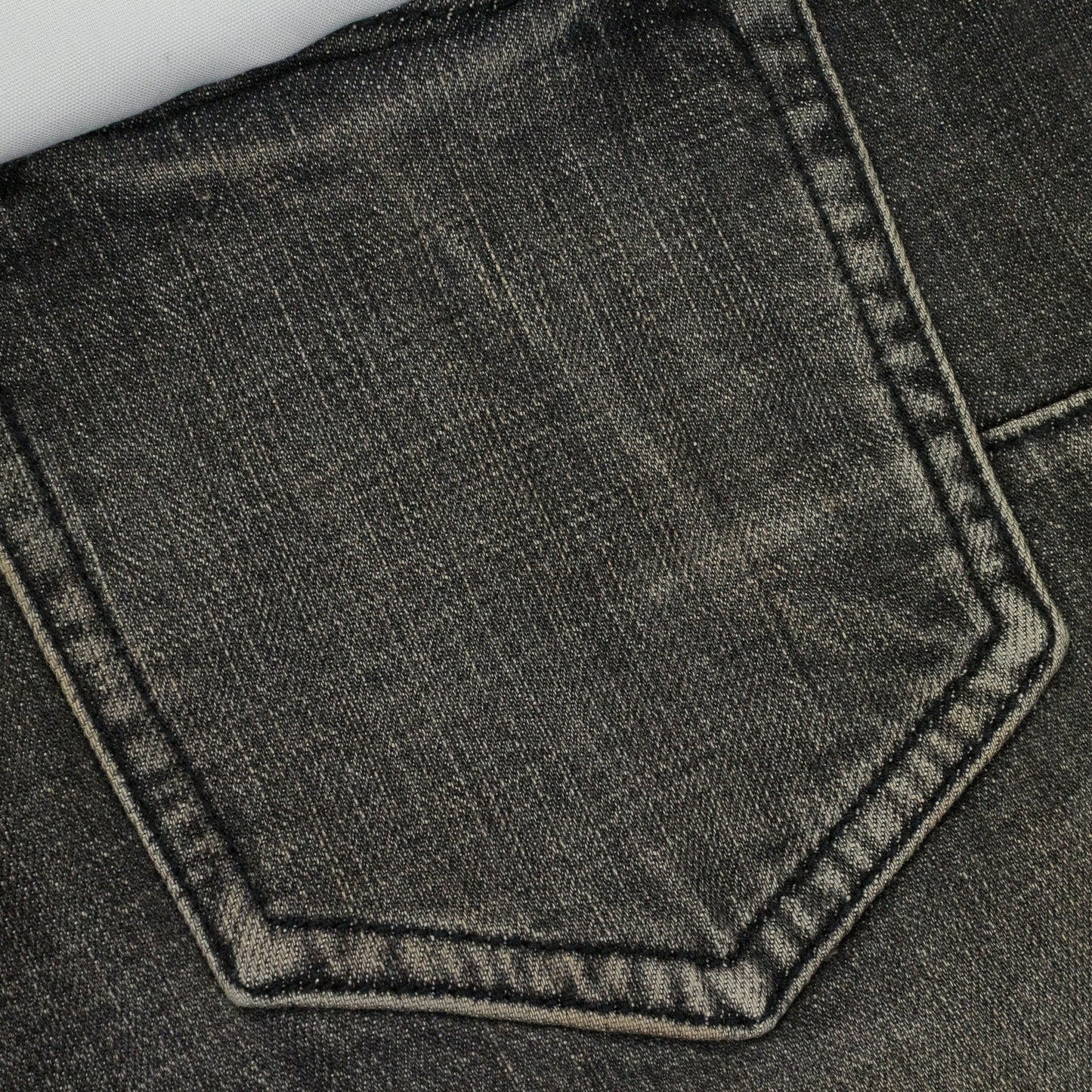 GREY DIRTY RESIN BLOWOUT SKINNY JEANS