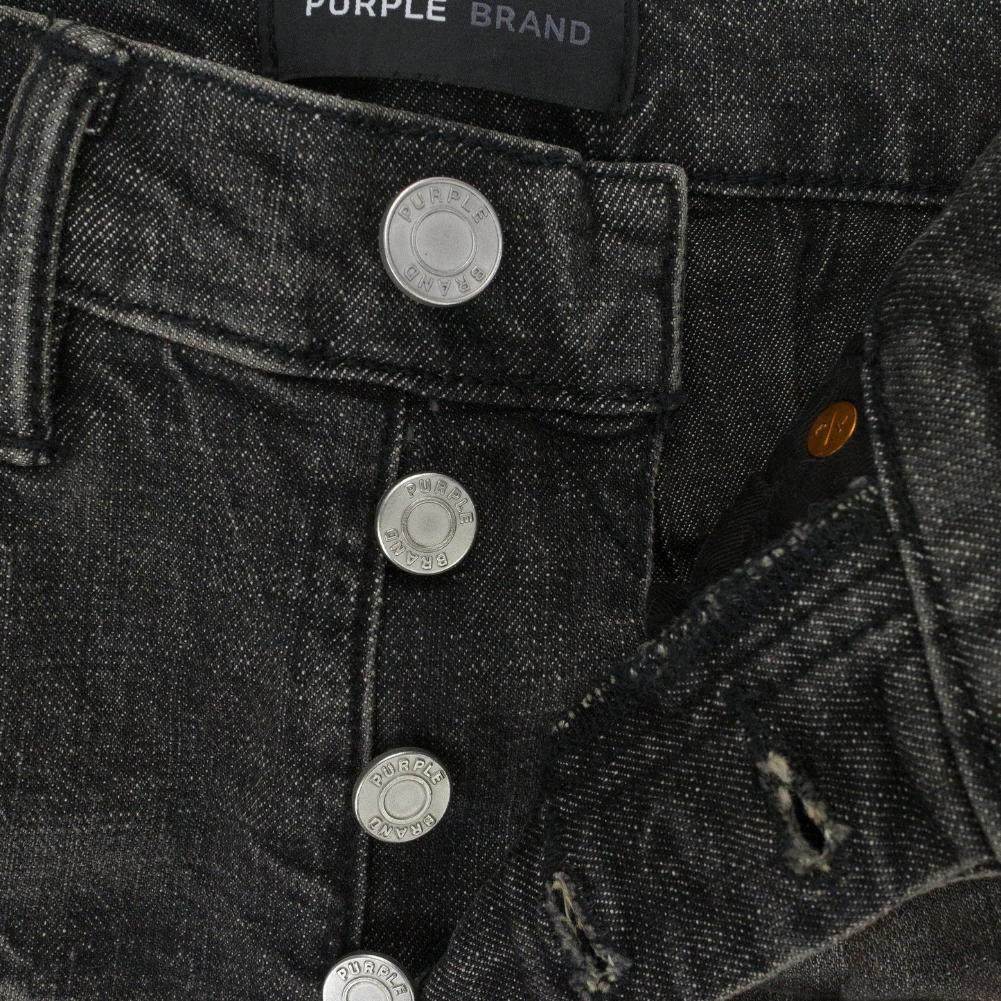 GREY DIRTY RESIN BLOWOUT SKINNY JEANS
