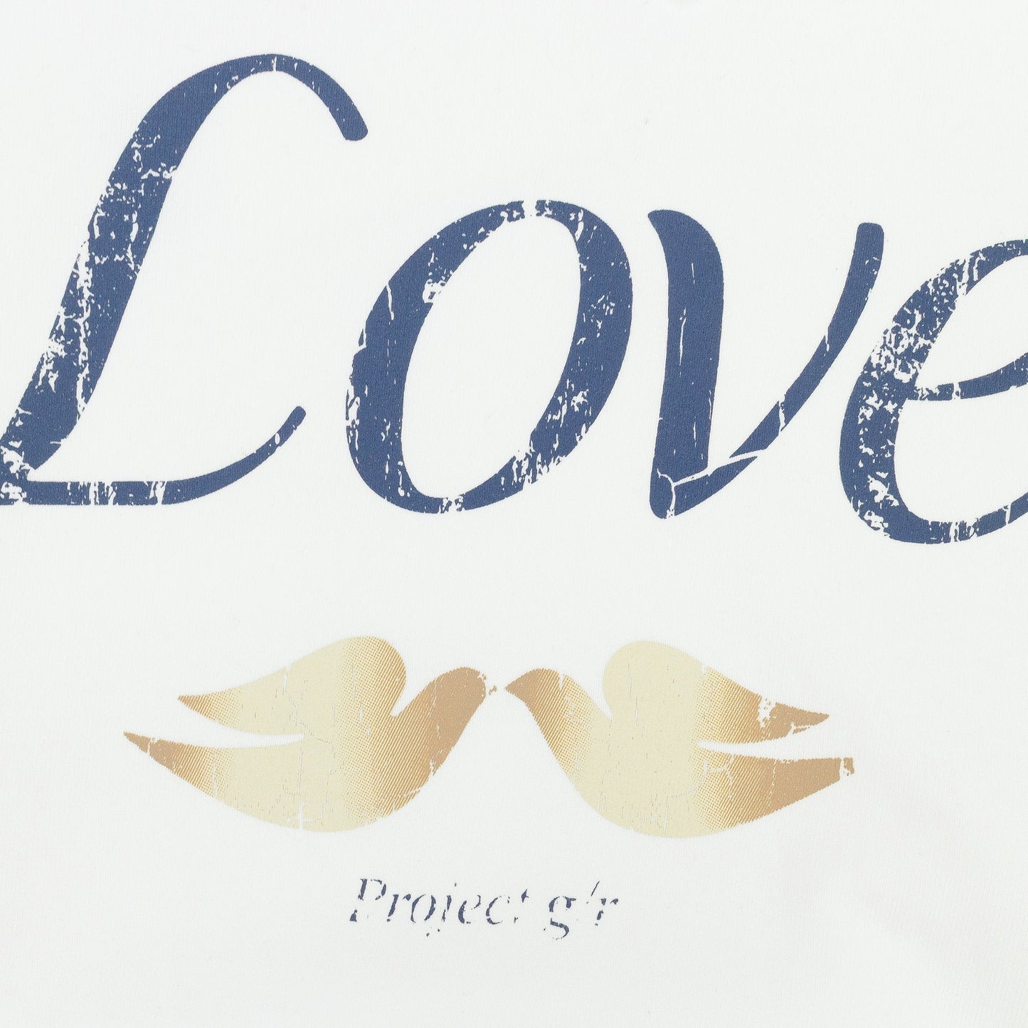 WHITE LOVE PARODY HOODIE