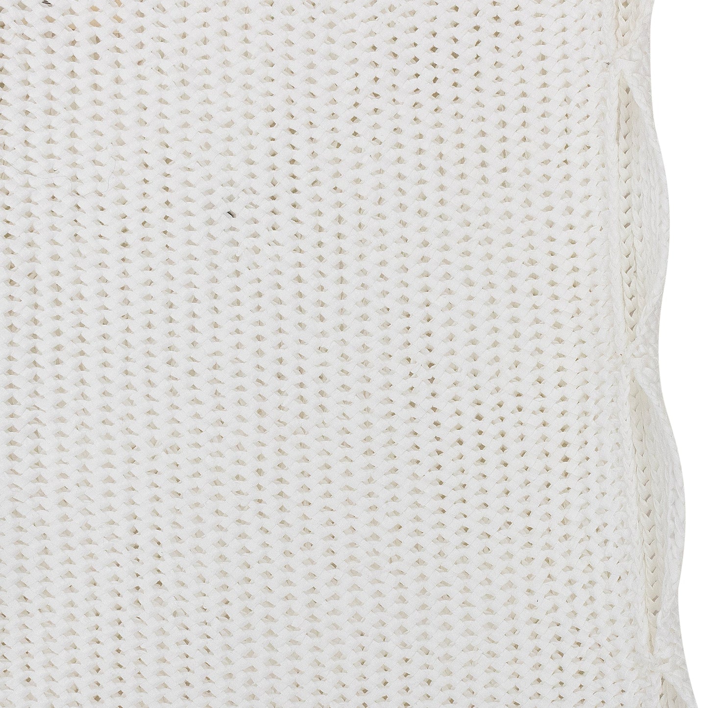 WHITE SCALLOP STRAIGHT PANTS