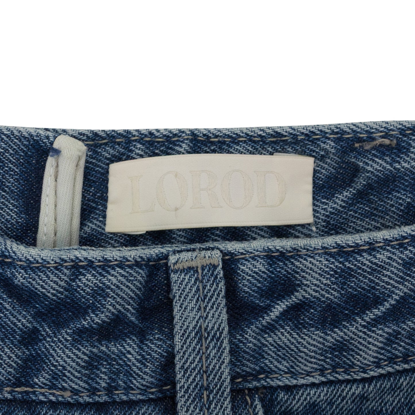 BLUE ZIP THROUGH STRAIGHT-FIT JEANS