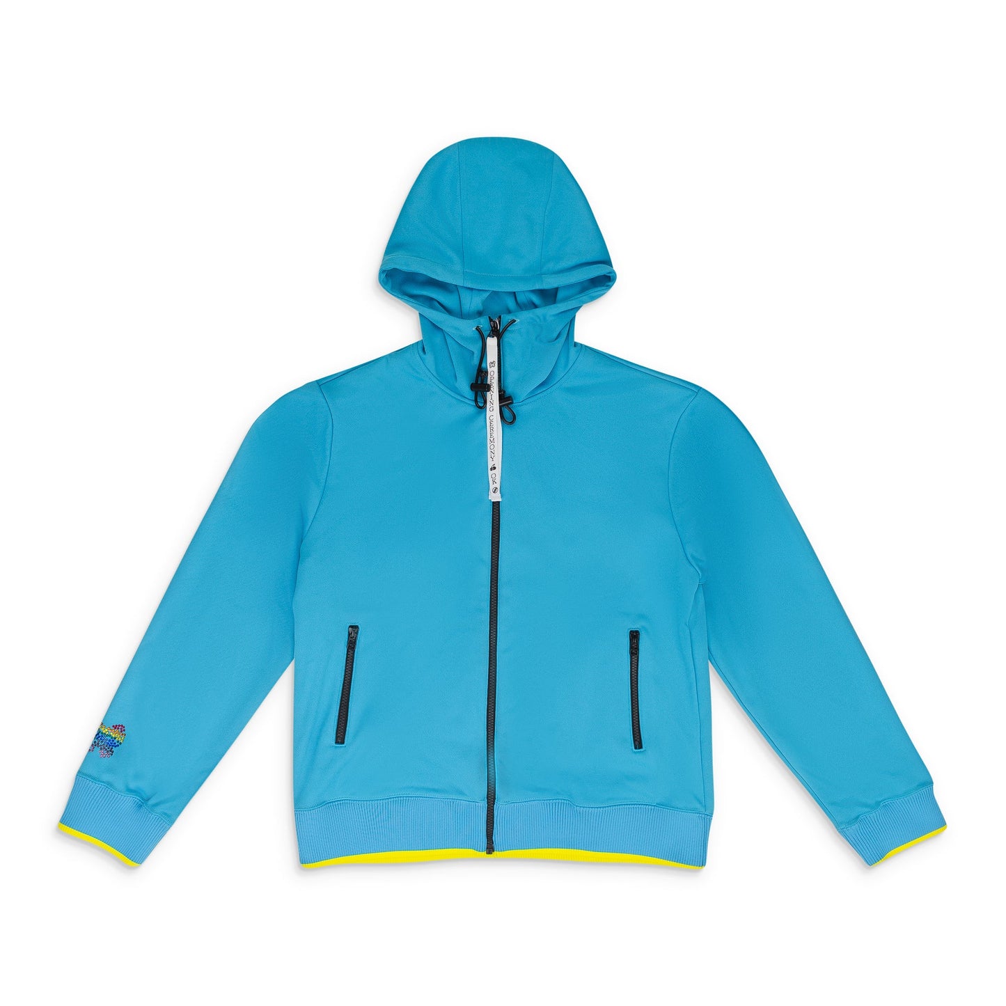 BLUE ZIP UP HOODIE