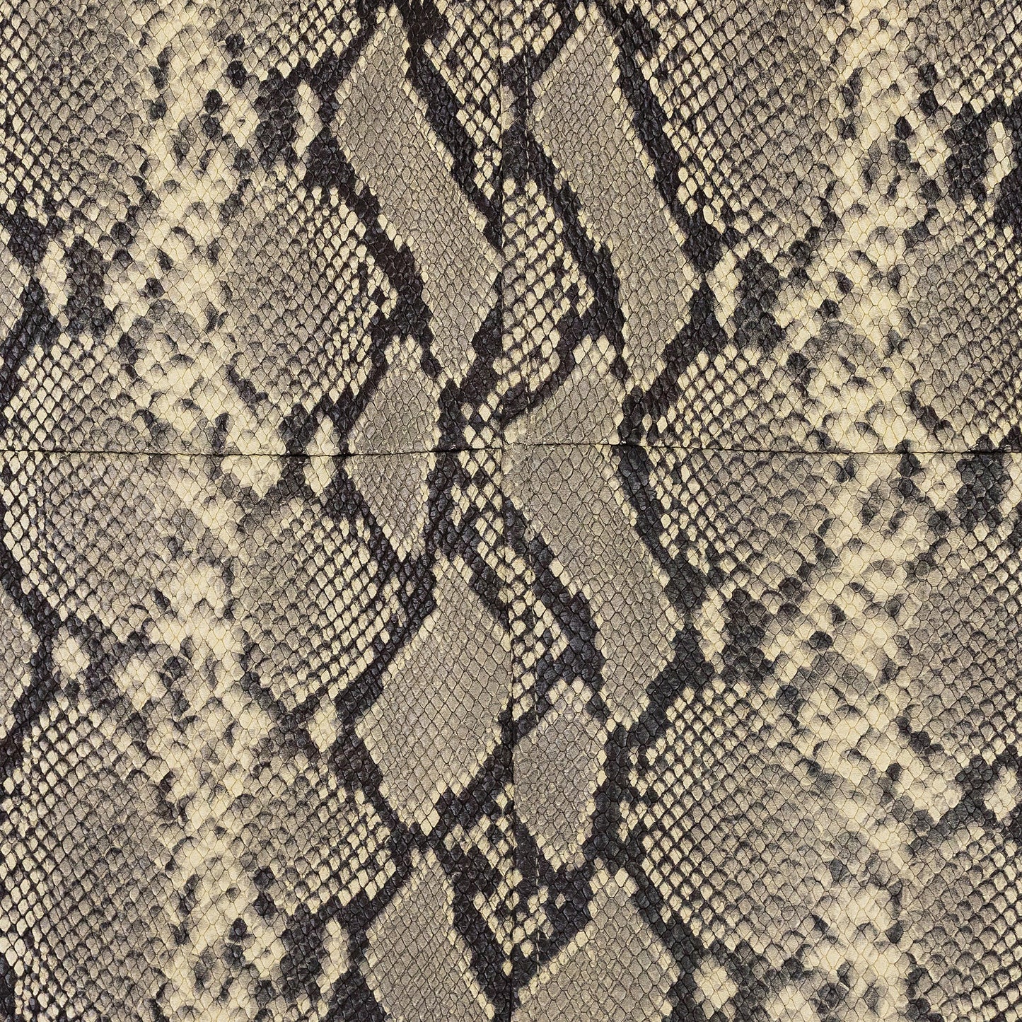 BEIGE SNAKE EMBOSSED LEATHER PENCIL SKIRT