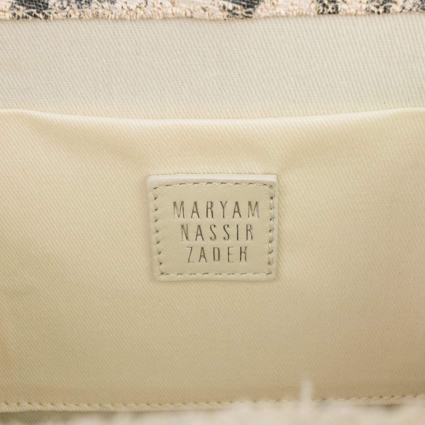 BLACK/WHITE ROSALIE PURSE