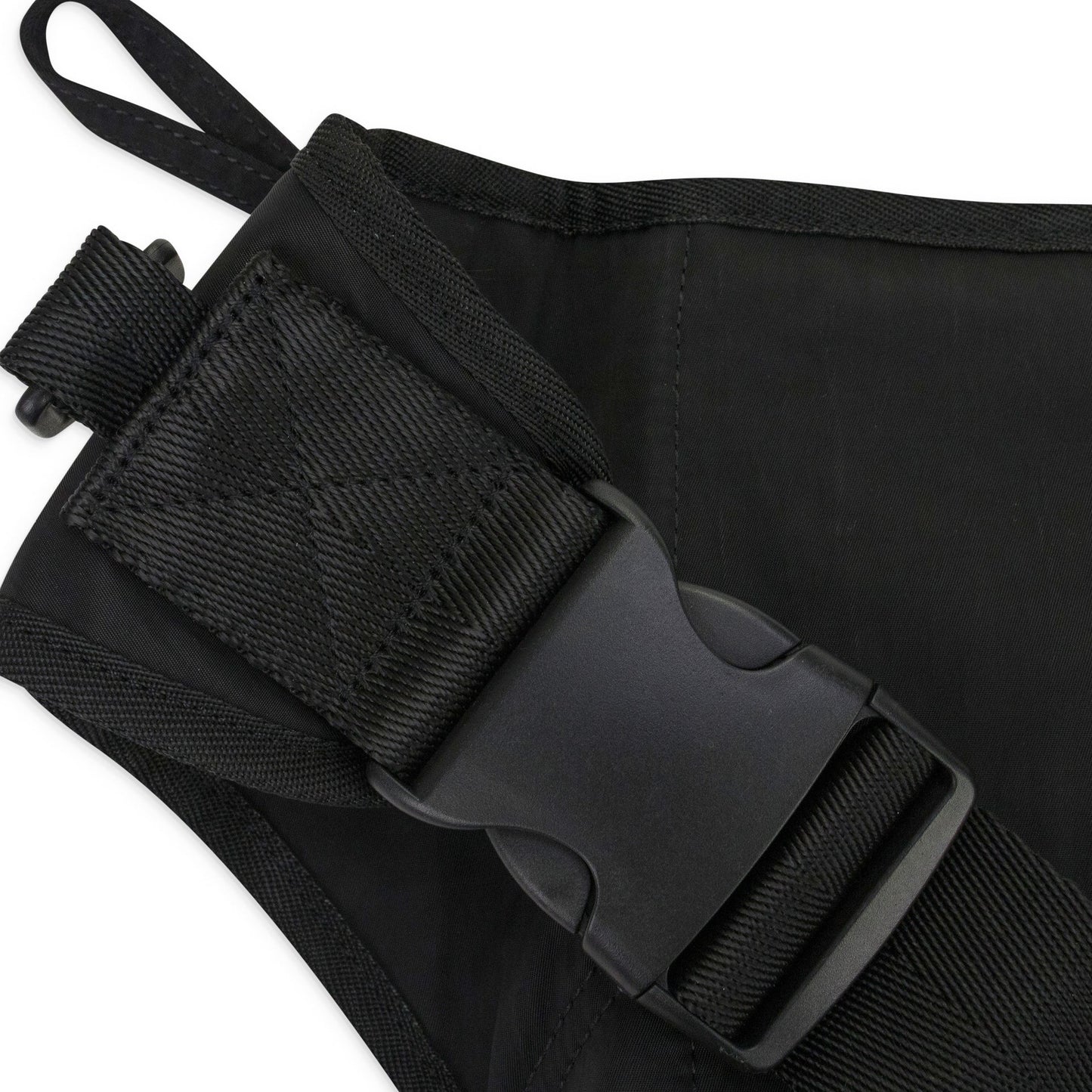 BLACK NYLON SLING BACKPACK