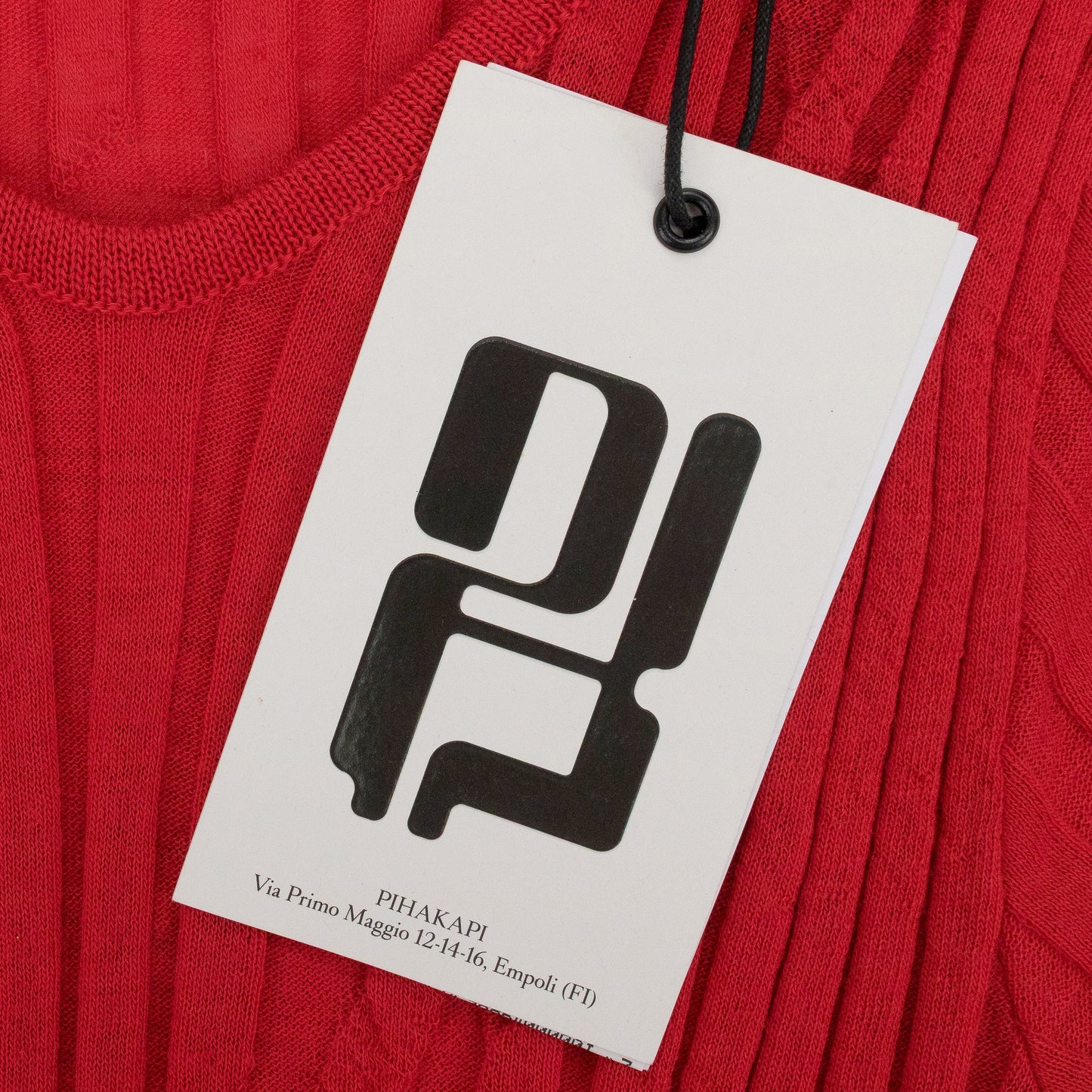 RED RAY KNIT SWEATER DRESS