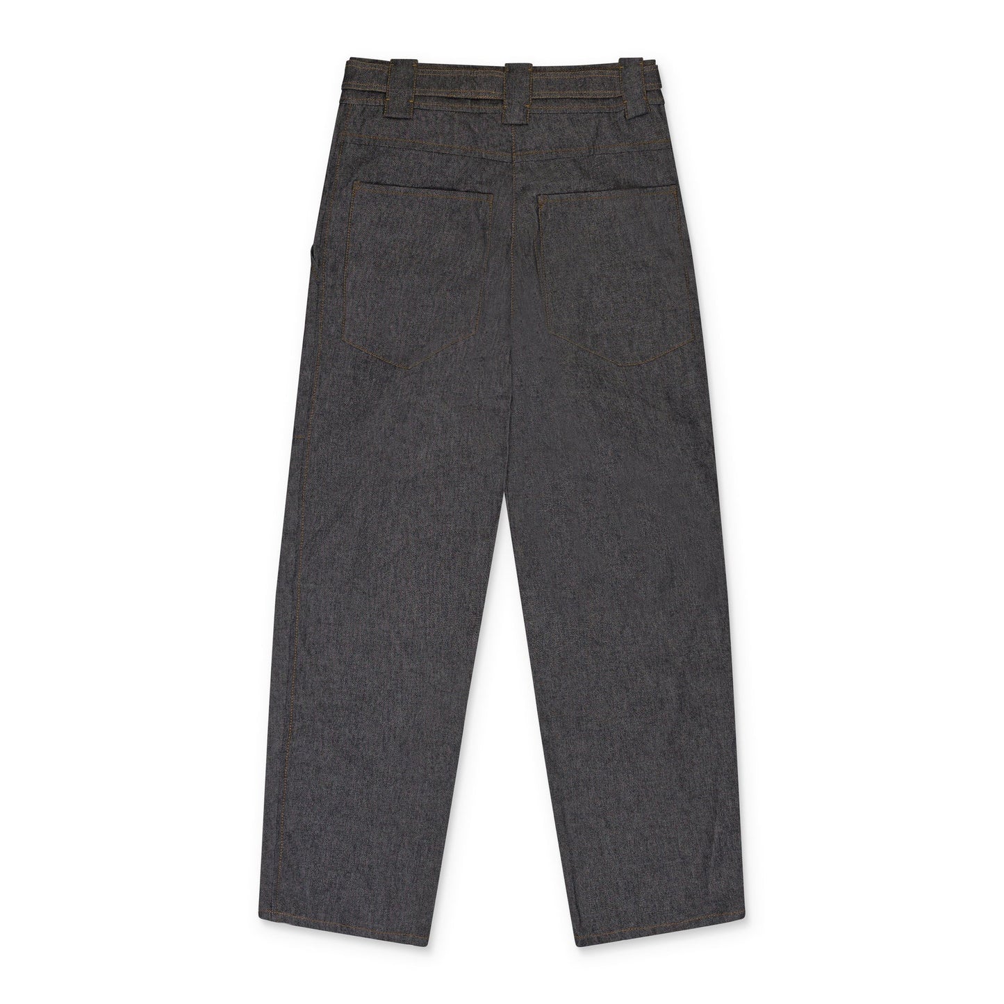 GREY CARROTS STRAIGHT PANTS
