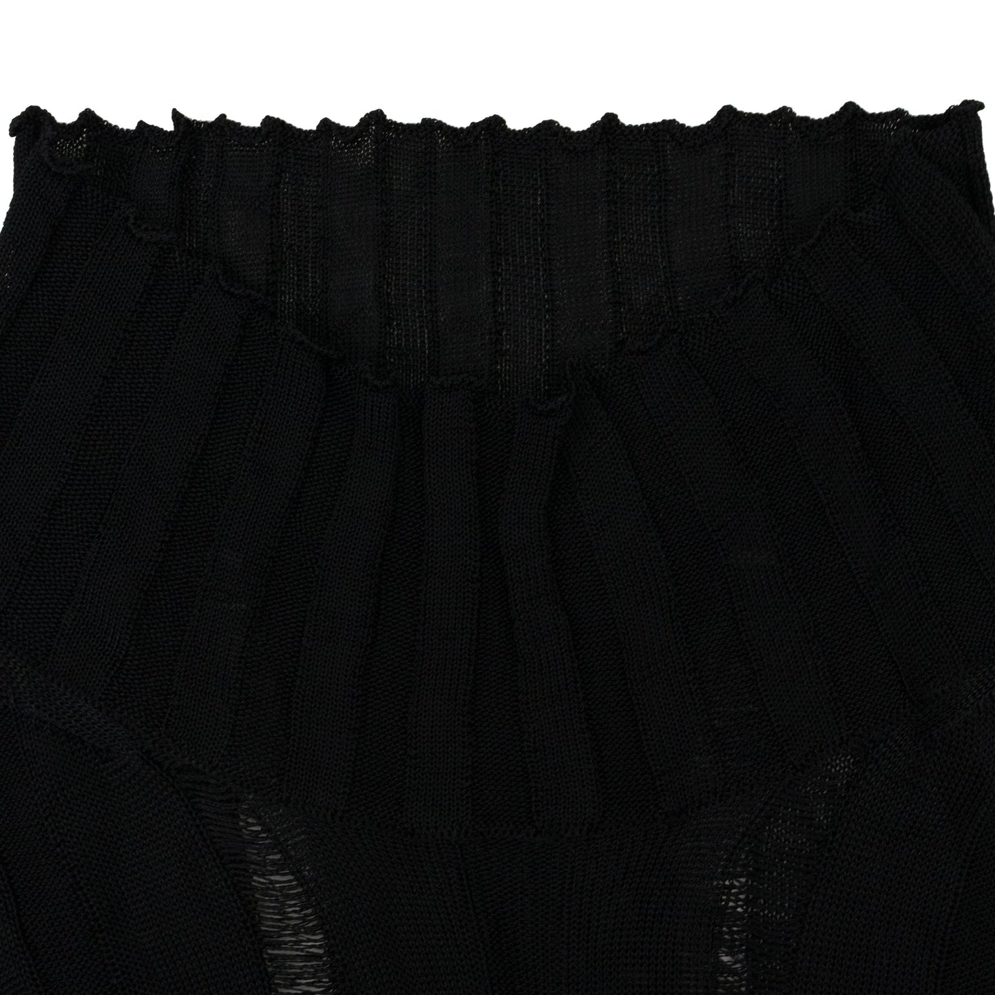BLACK GRUNGE HIGH NECK TURTLENECK SWEATER