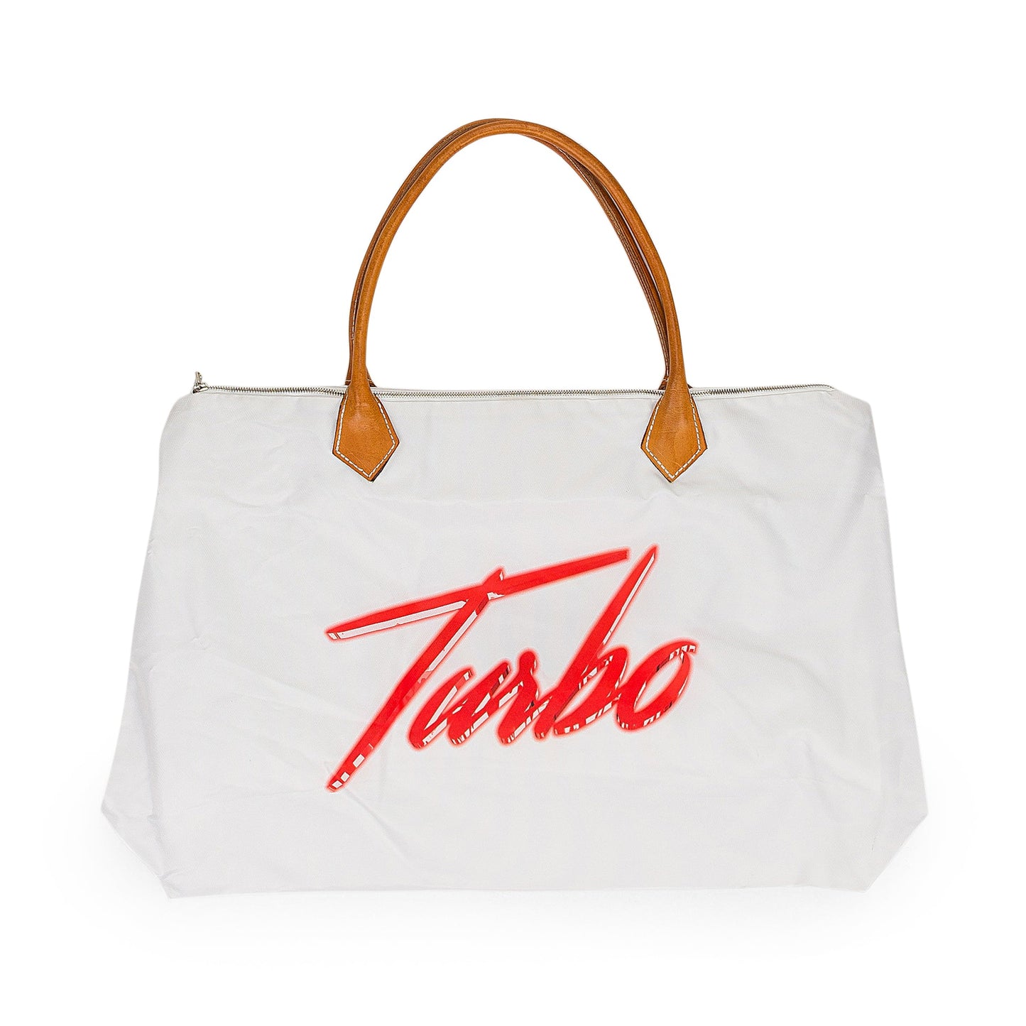 WHITE LONGER CHAMP TOTE BAG