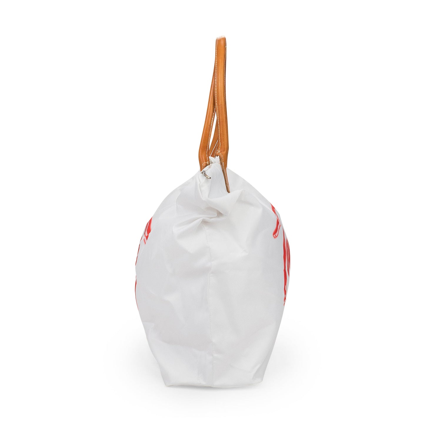 WHITE LONGER CHAMP TOTE BAG