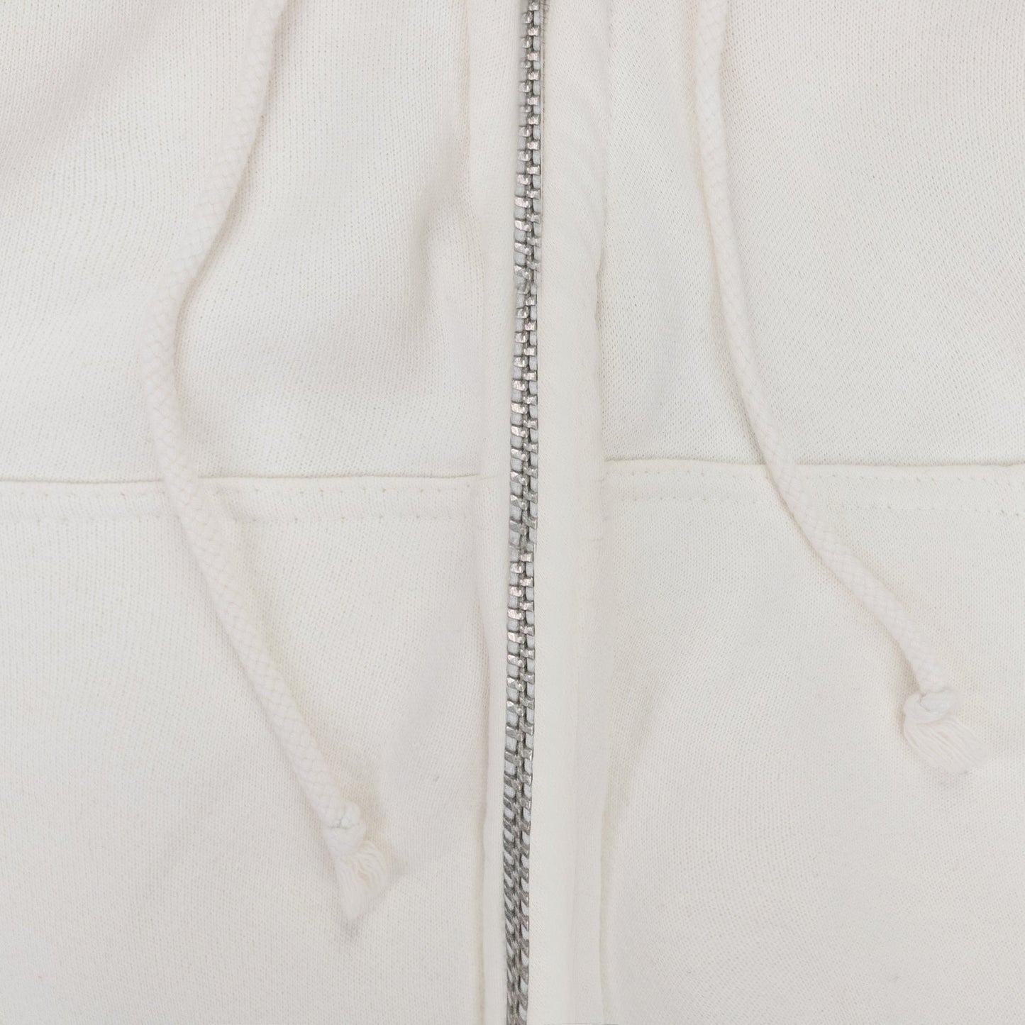 WHITE SHRUNKEN HOODIE