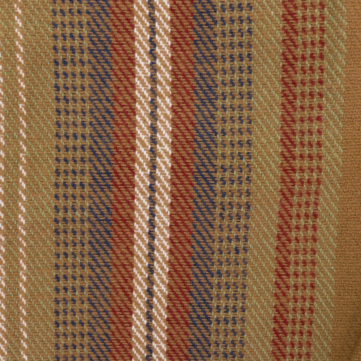 BROWN BLANKET STRIPE DRAWSTRING PANTS