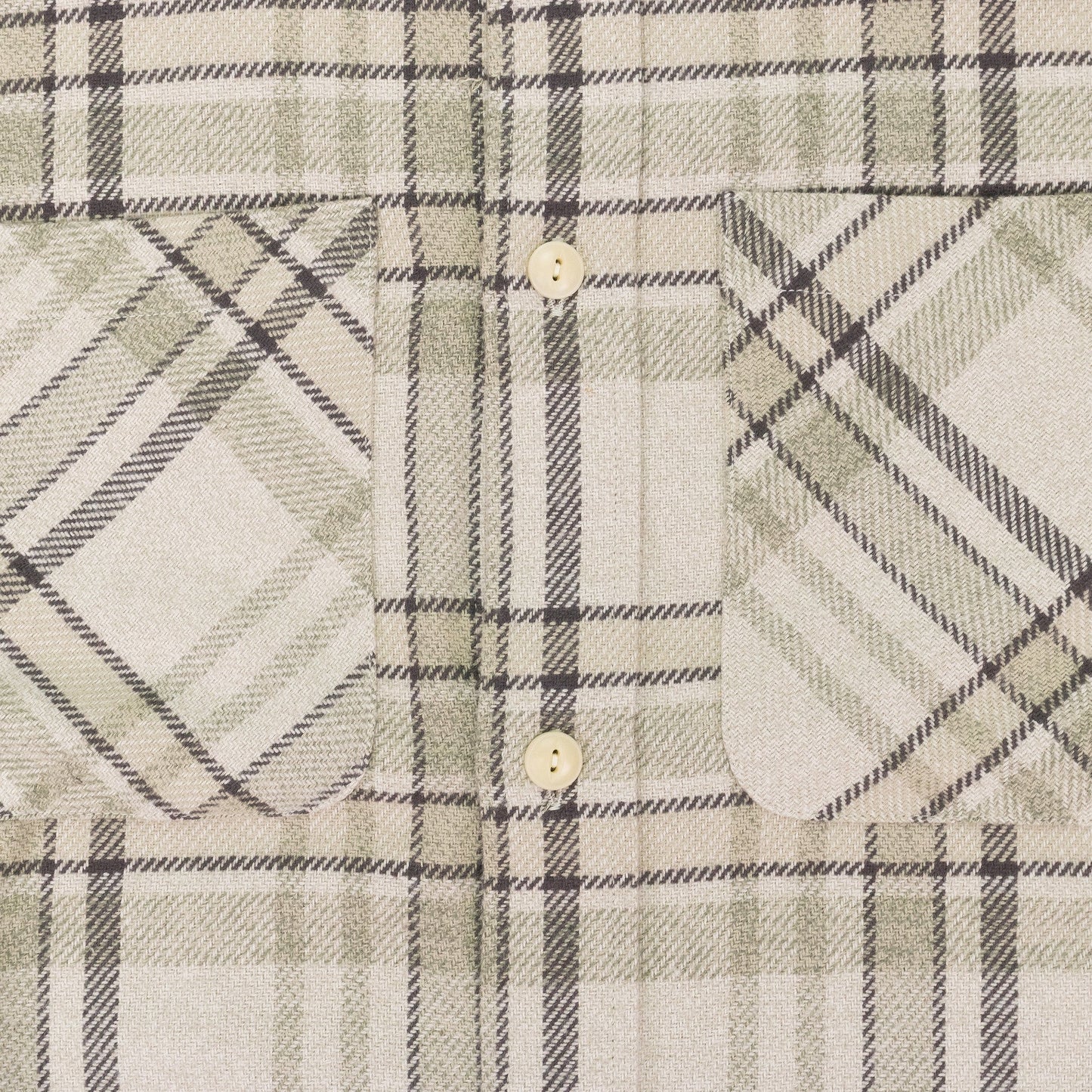 GRAY PLAID COTTON BUTTON-DOWN SHIRT
