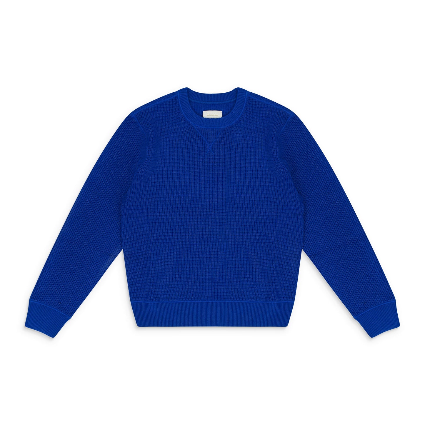 NWT AIME LEON DORE BLUE MERINO WAFFLE CREWNECK SWEATER SIZE XS $325