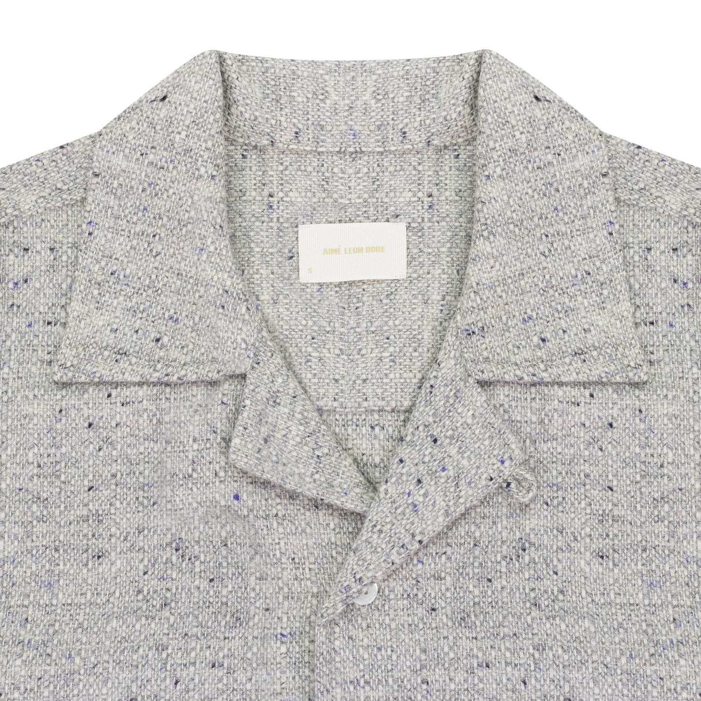 GRAY JACQUARD BUTTON-DOWN SHIRT