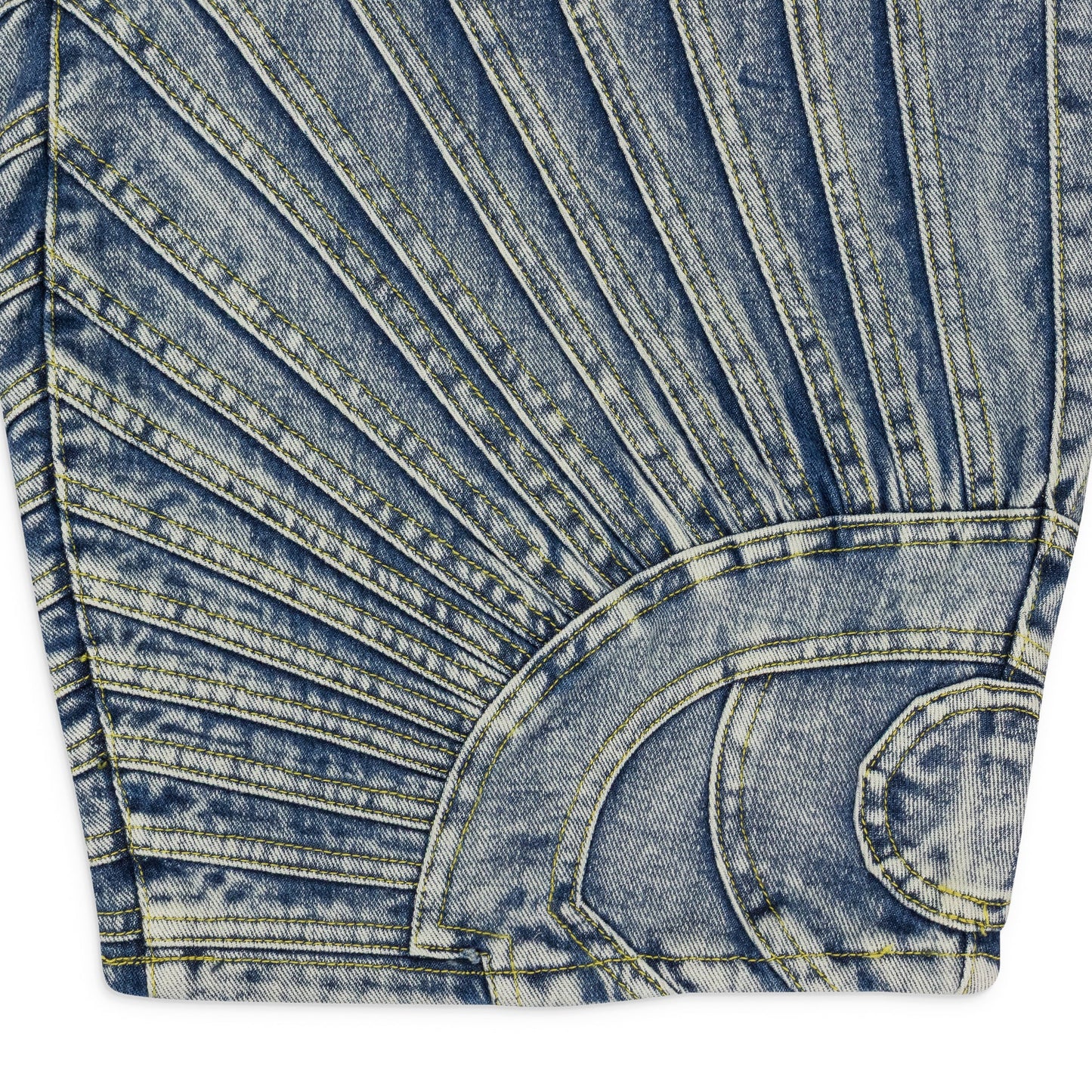 BLUE ALL SEEING STRAIGHT-FIT JEANS