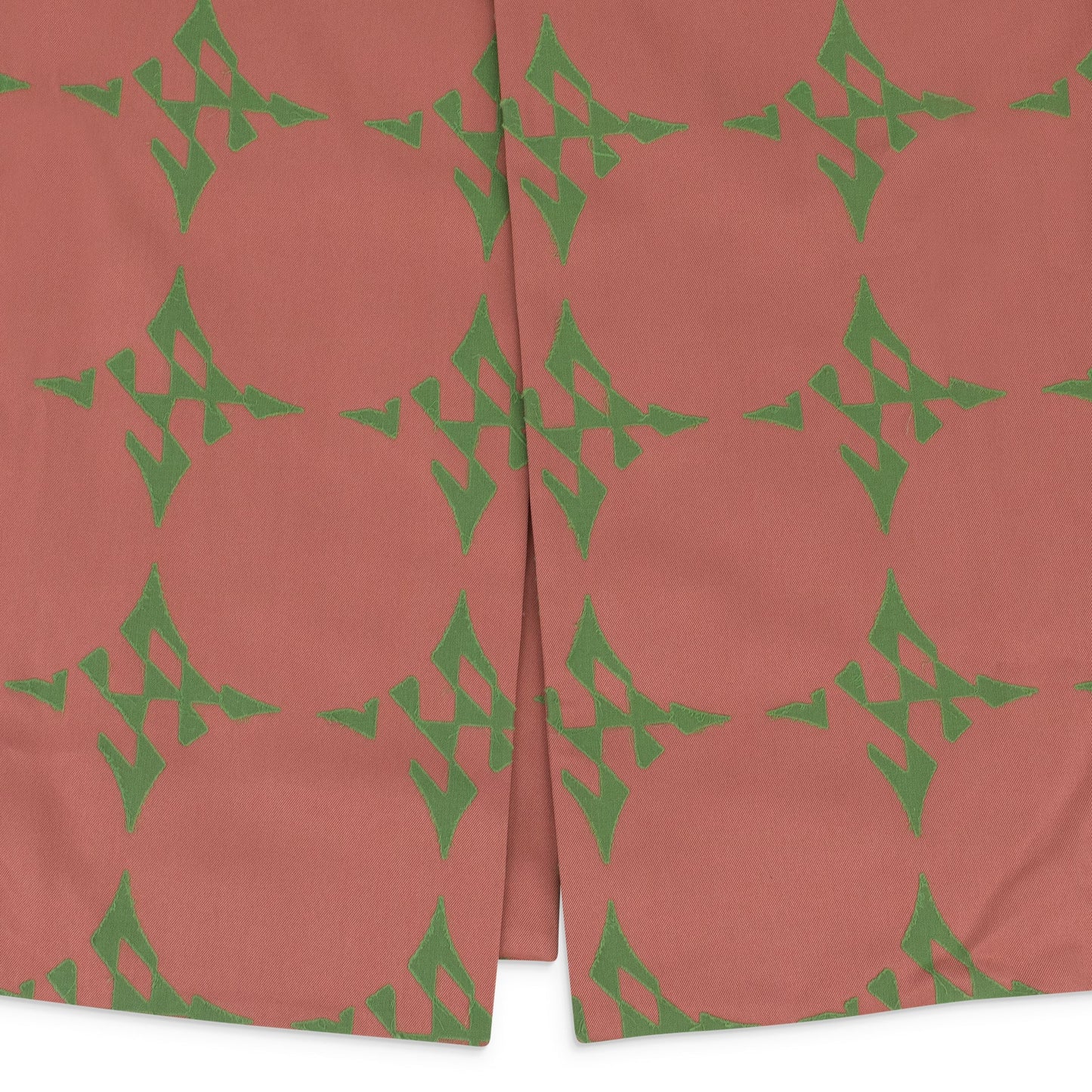 PINK/GREEN CHIFFON CHECK LONG BLAZER