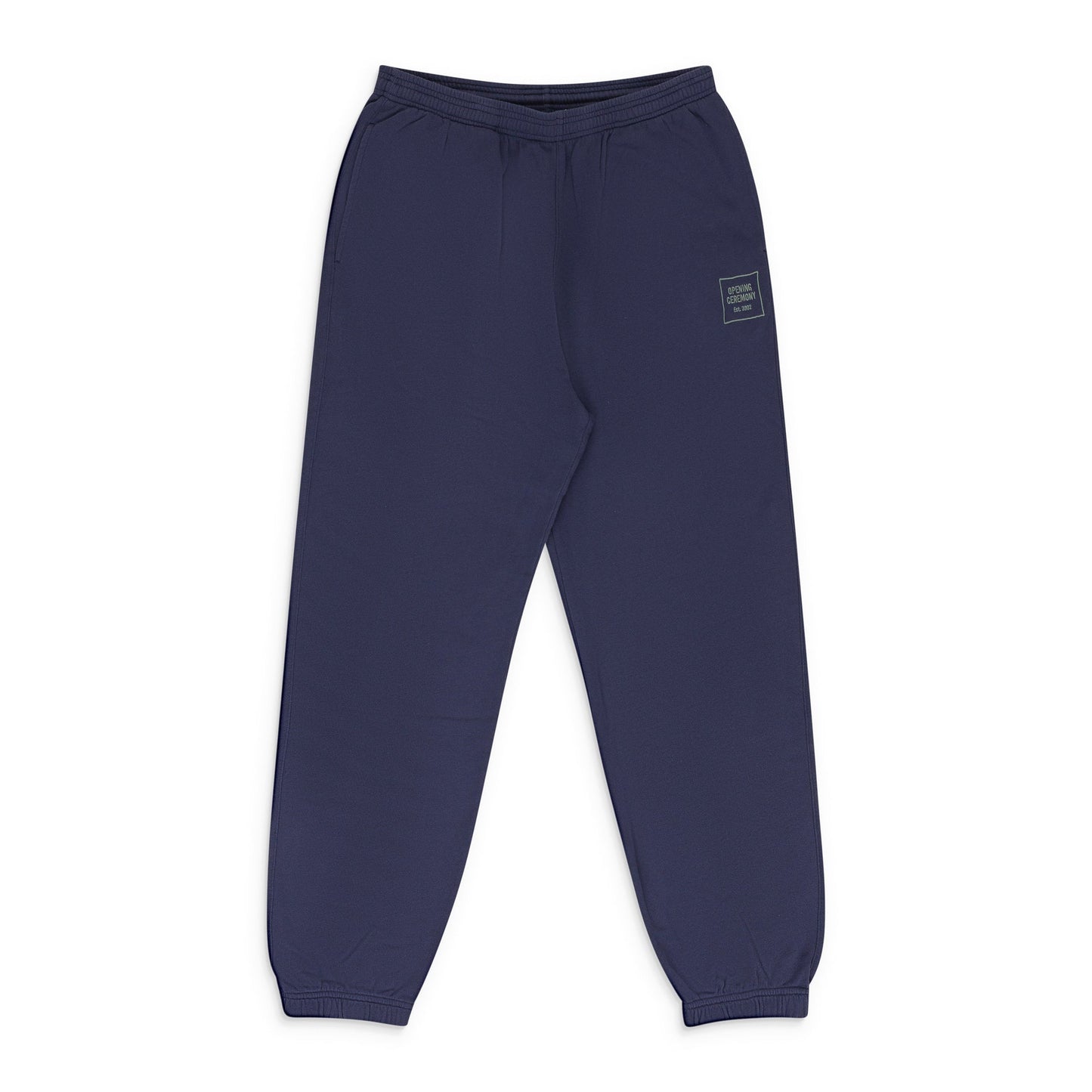 NAVY MINI BOX LOGO SWEATPANTS