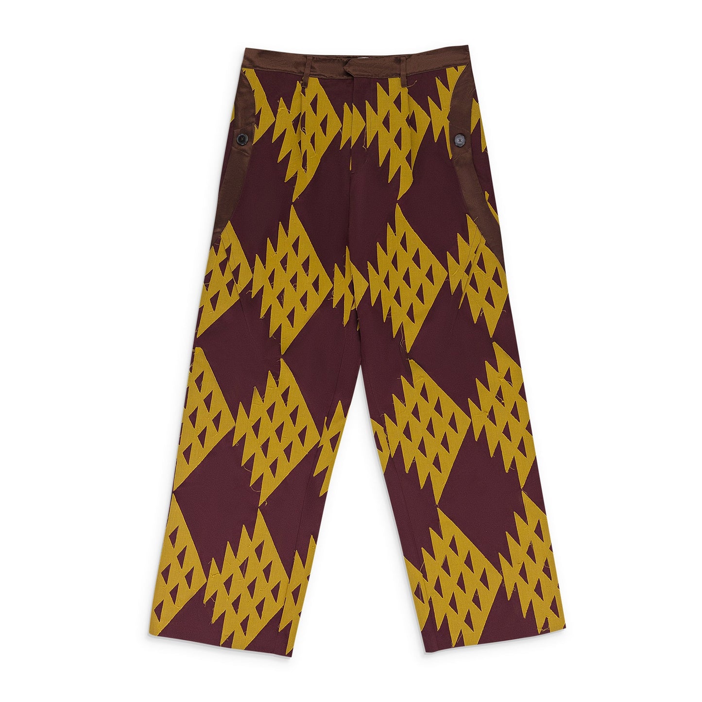 MAROON ARISTIDES WIDE TROUSERS