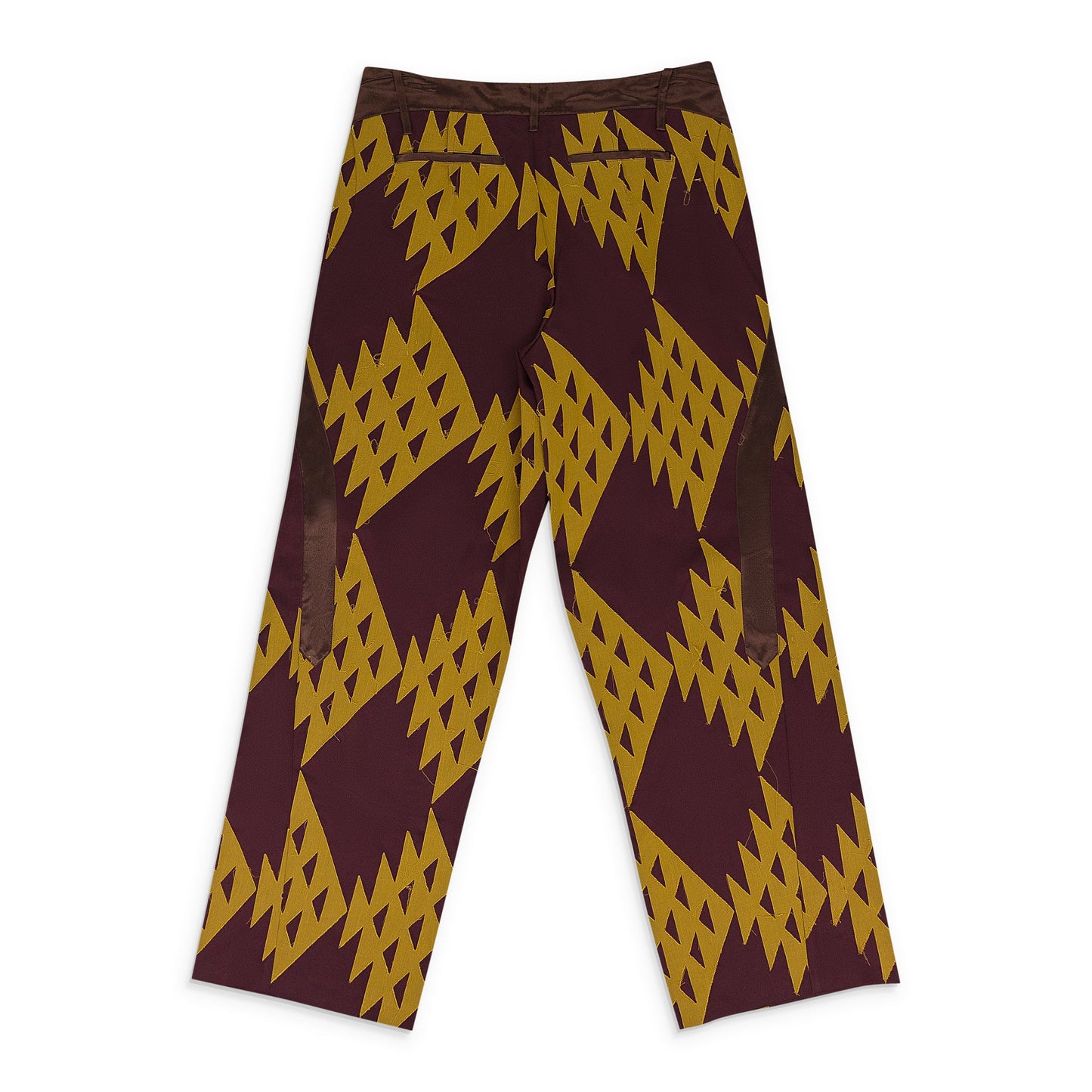 MAROON ARISTIDES WIDE TROUSERS