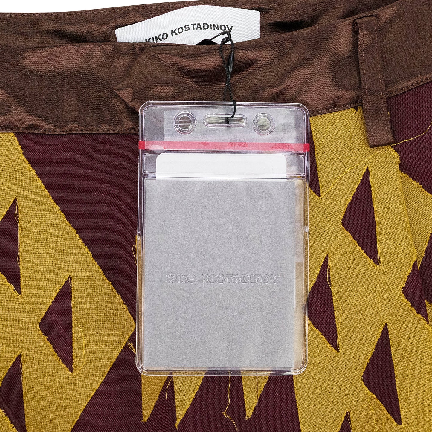 MAROON ARISTIDES WIDE TROUSERS