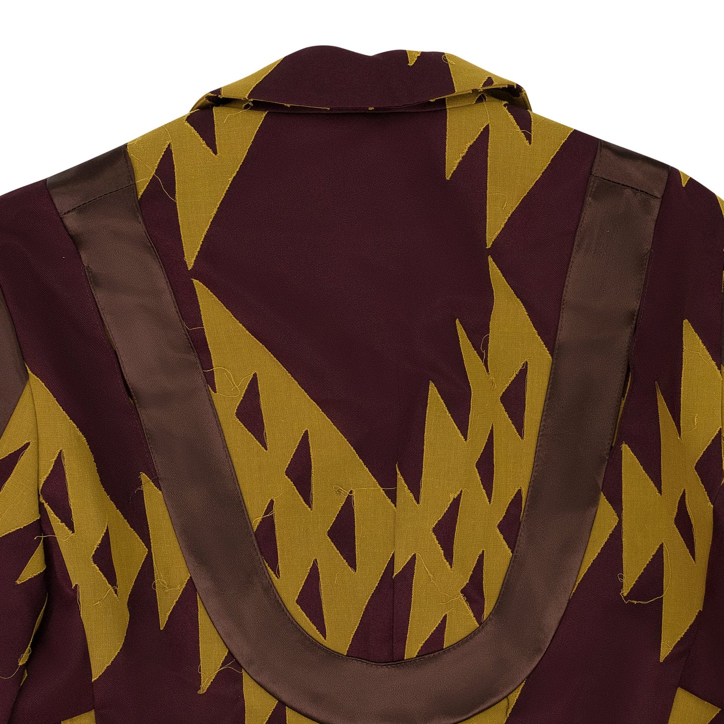 MAROON/YELLOW LASSO SHORT BLAZER