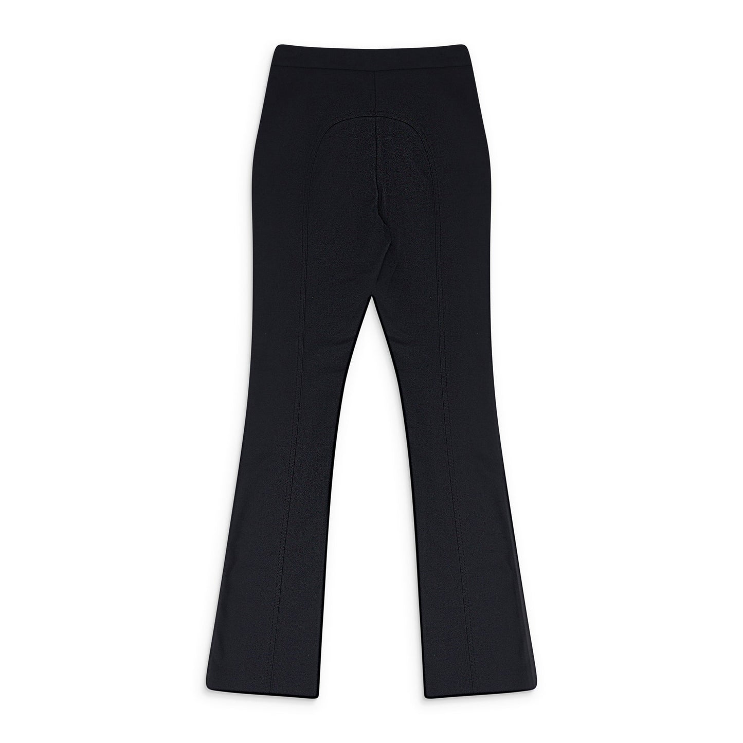 BLACK STRETCH TAILORED TROUSERS