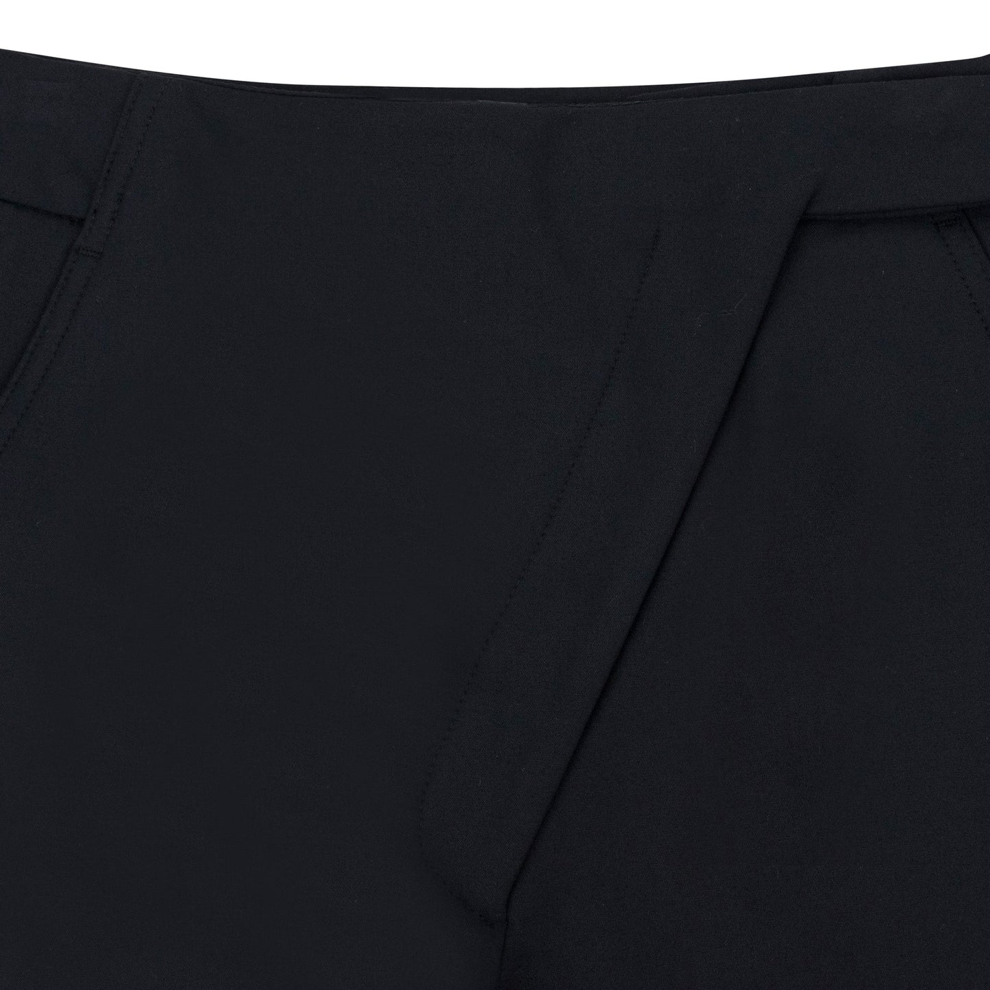 BLACK STRETCH TAILORED TROUSERS