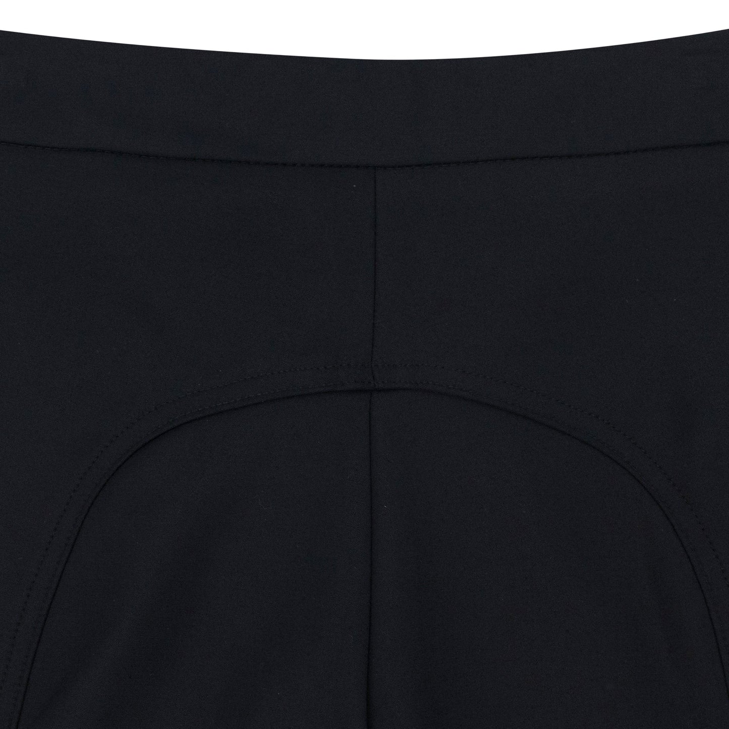 BLACK STRETCH TAILORED TROUSERS