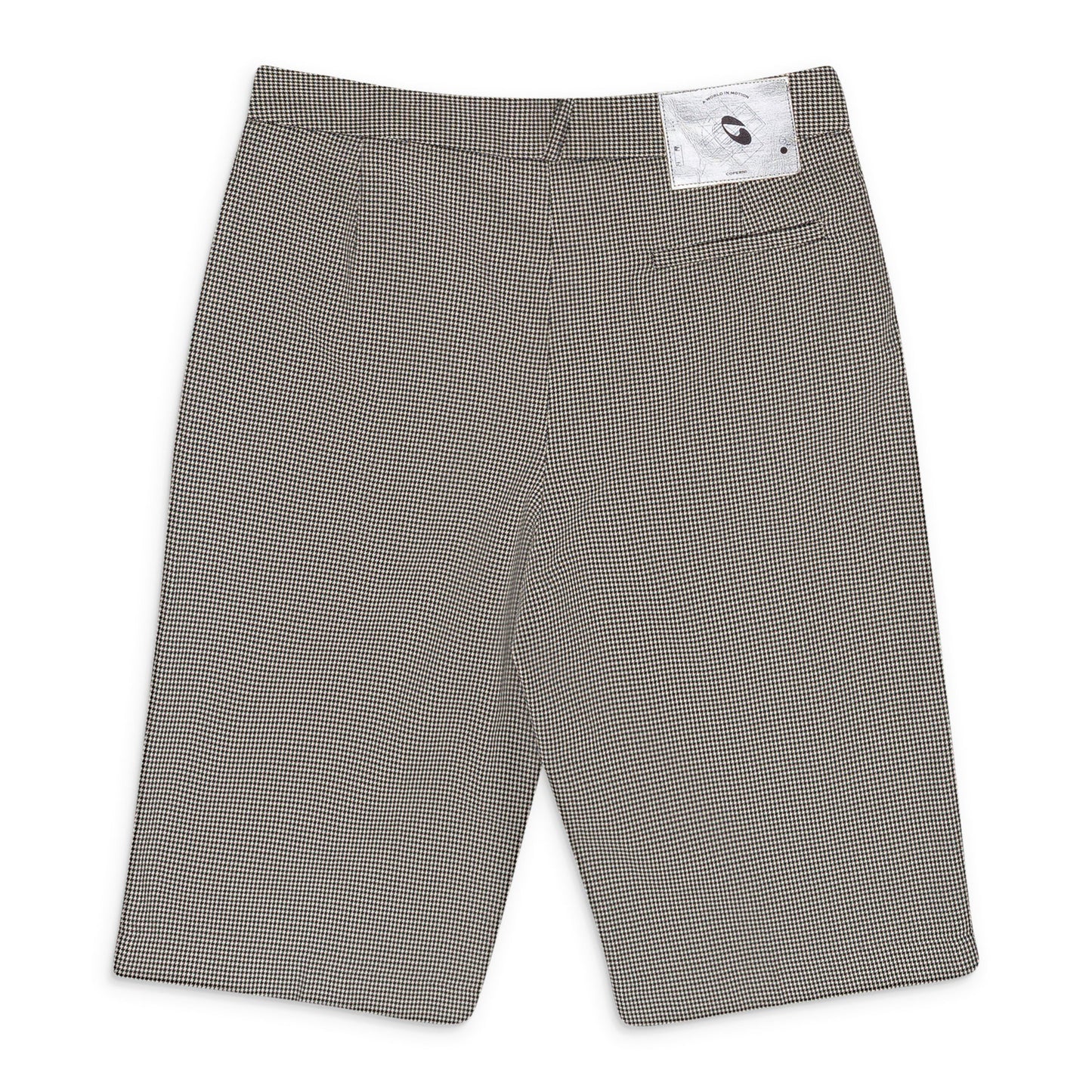 WHITE/BLACK LOOSE BERMUDA SHORTS