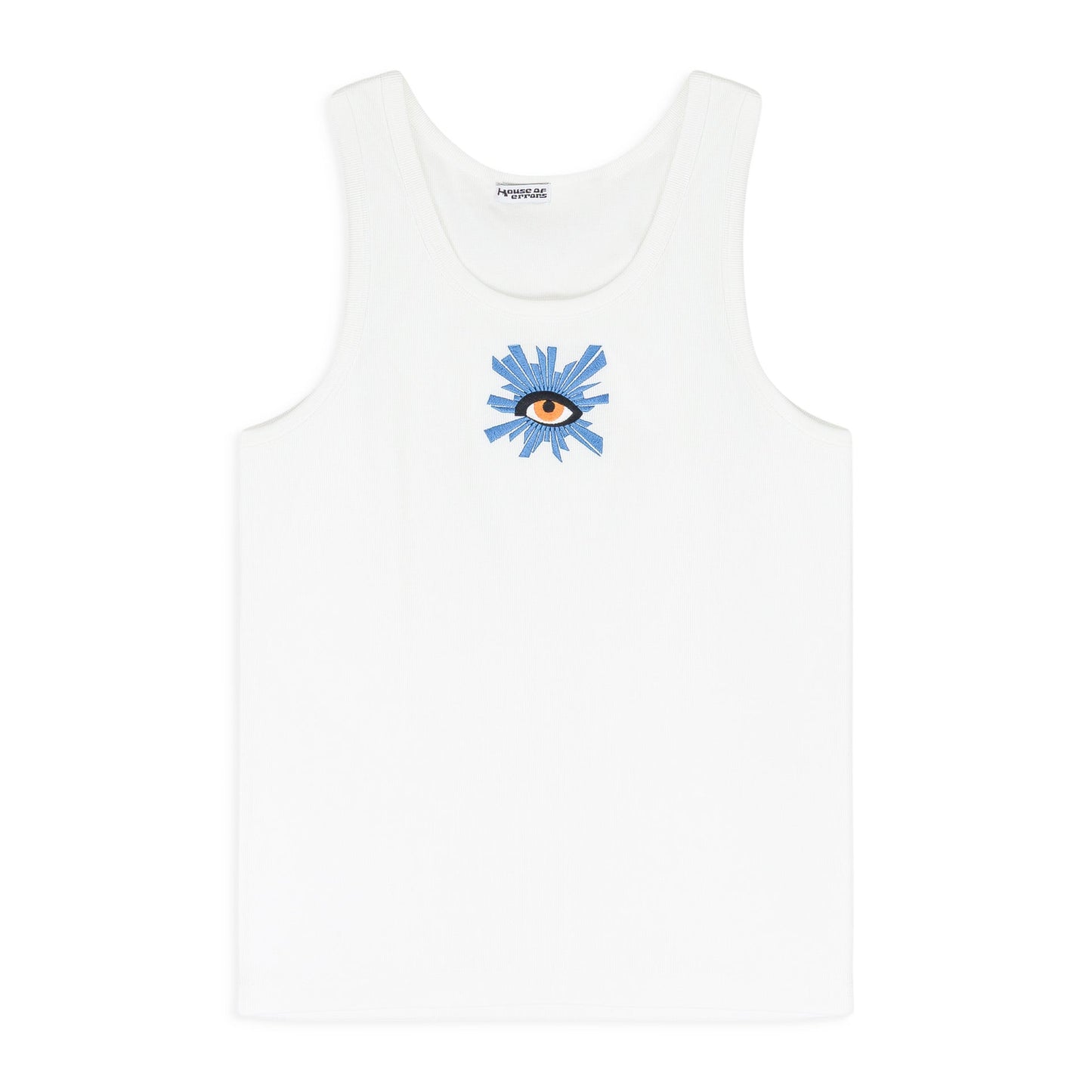 WHITE ALL SEEING TANK TOP