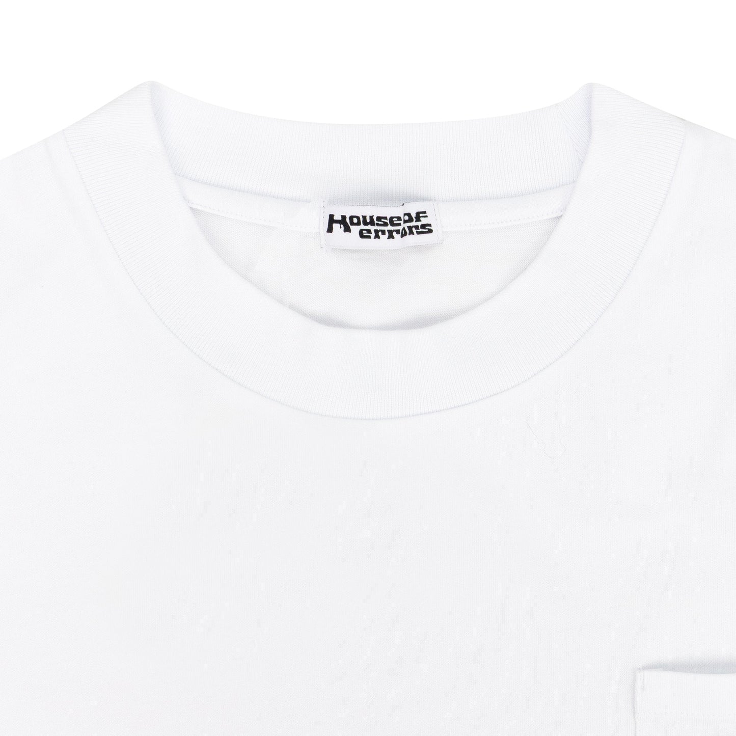 WHITE ALL SEEING POCKET T-SHIRT