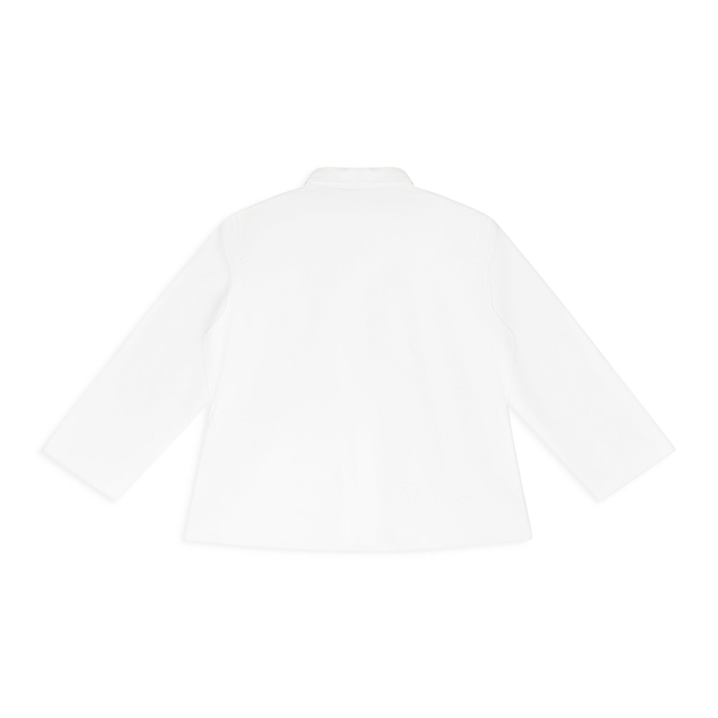 WHITE POPLIN BUTTON-DOWN SHIRT