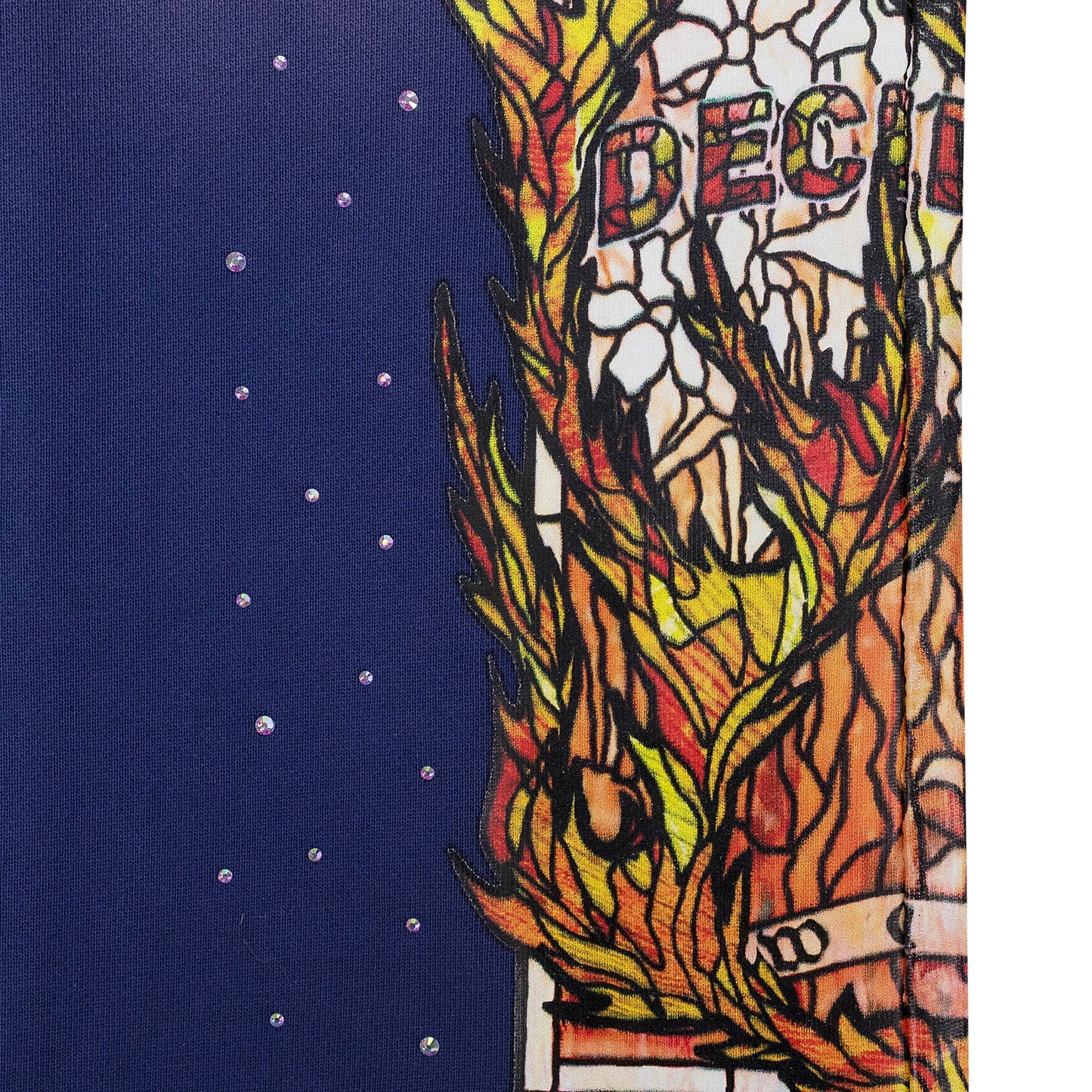 INDIGO FLAME GLASS SWEATPANTS