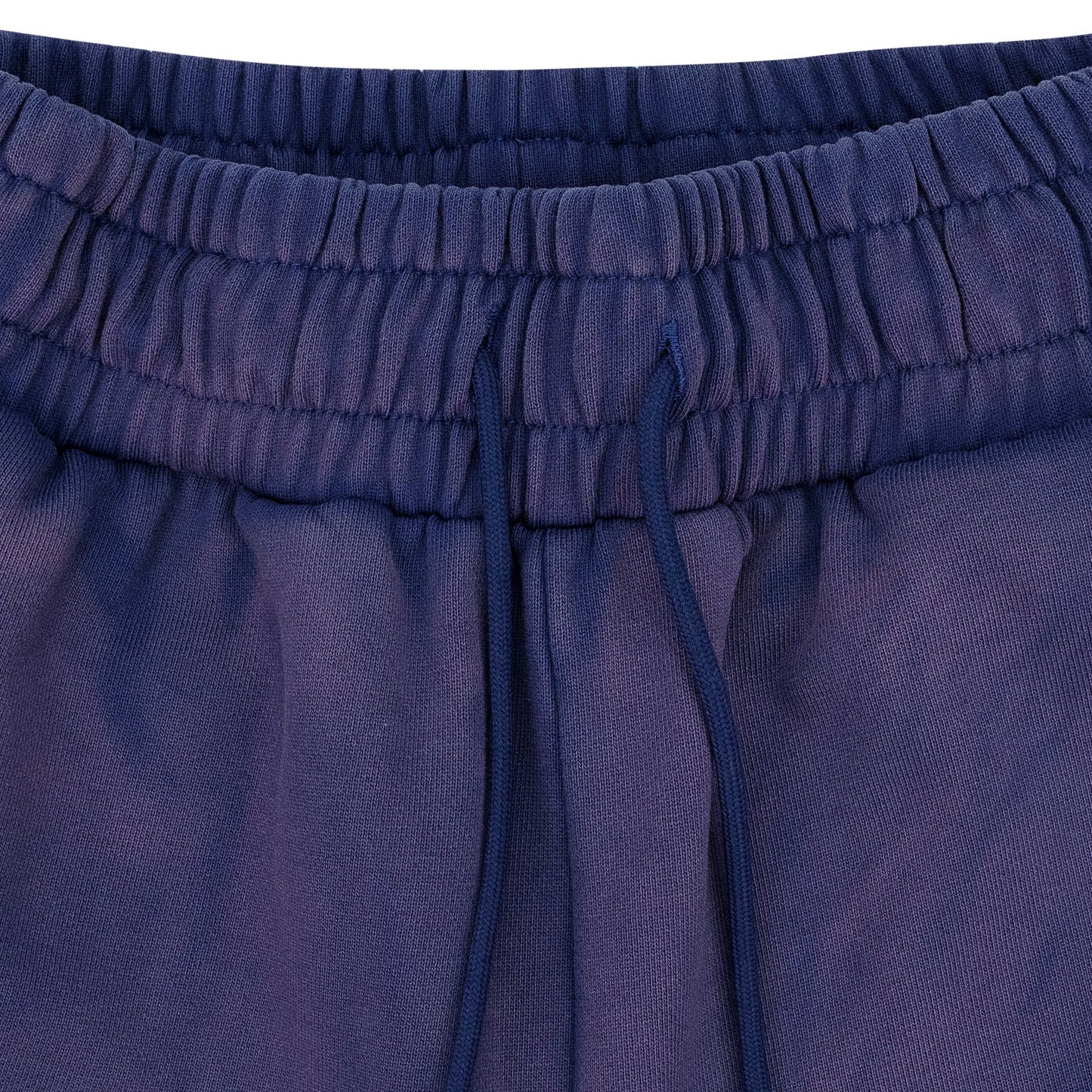 INDIGO FLAME GLASS SWEATSHORTS