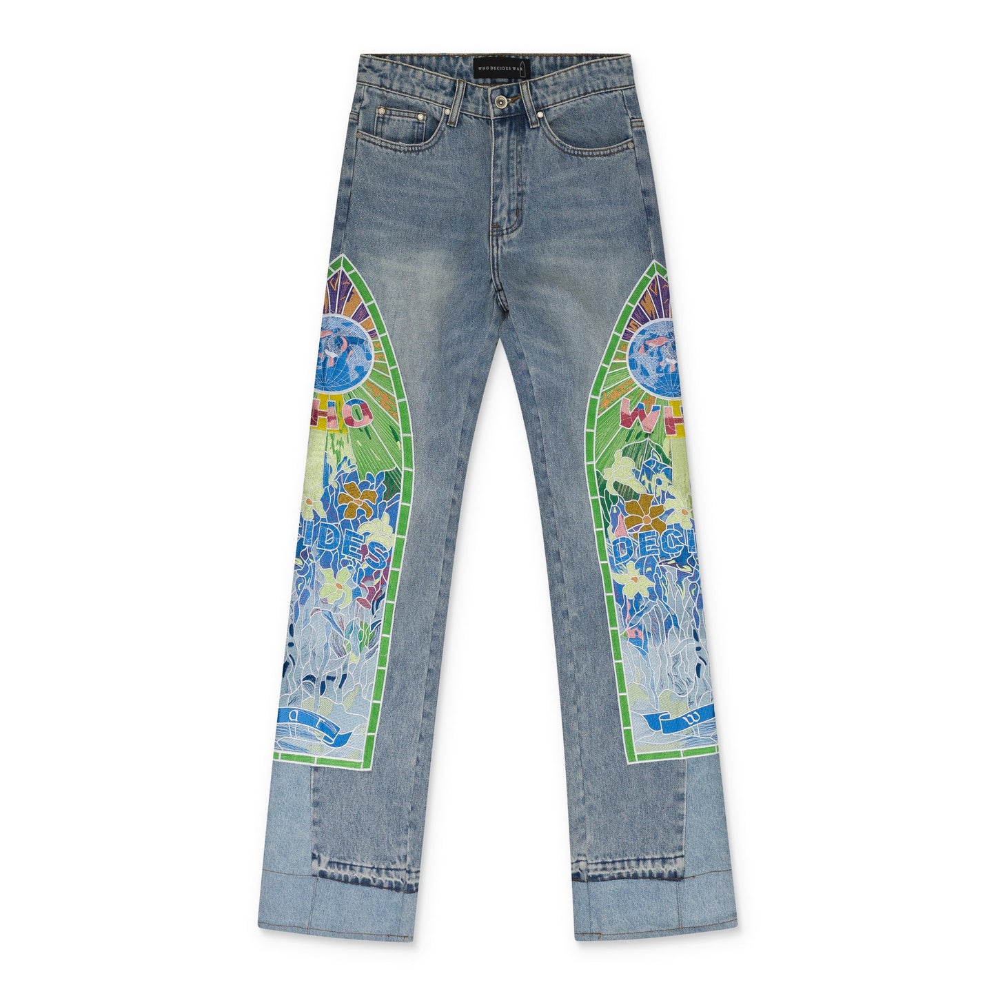 BLUE COWBOY STRAIGHT-FIT JEANS