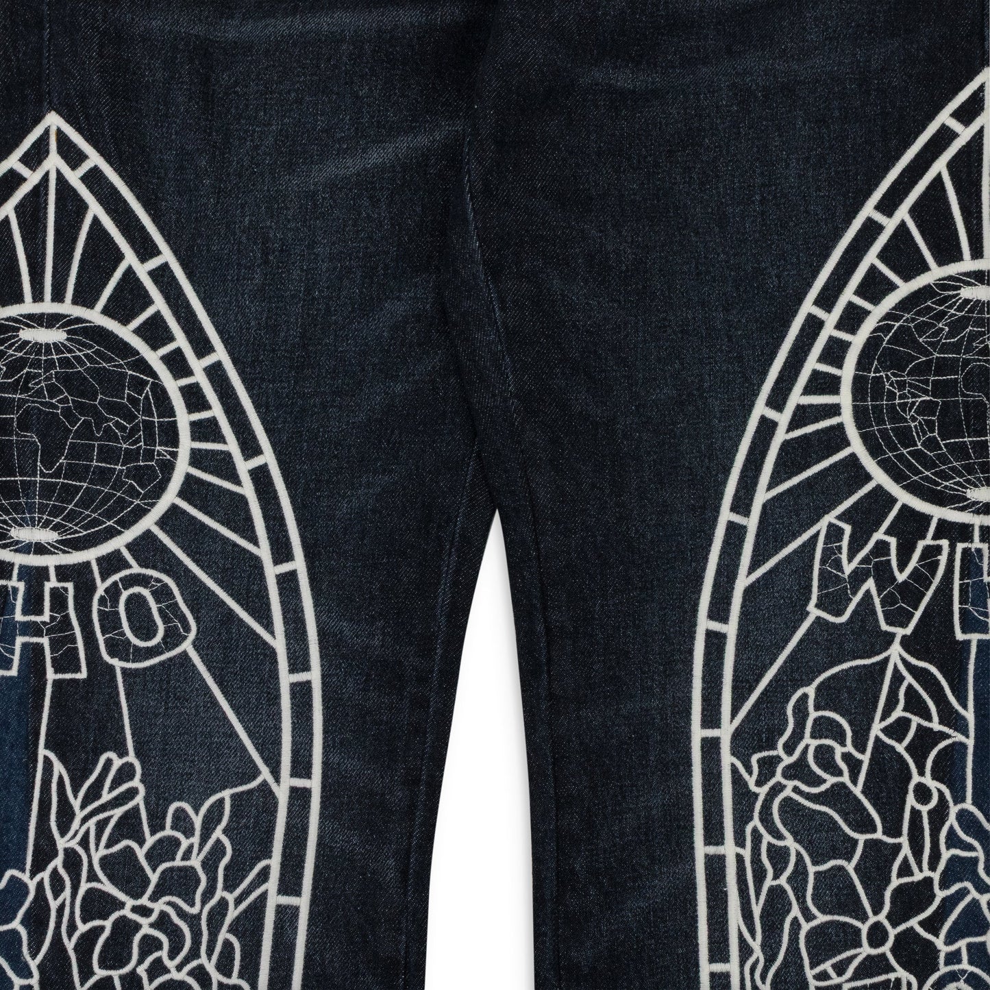 INDIGO COWBOY STRAIGHT-FIT JEANS