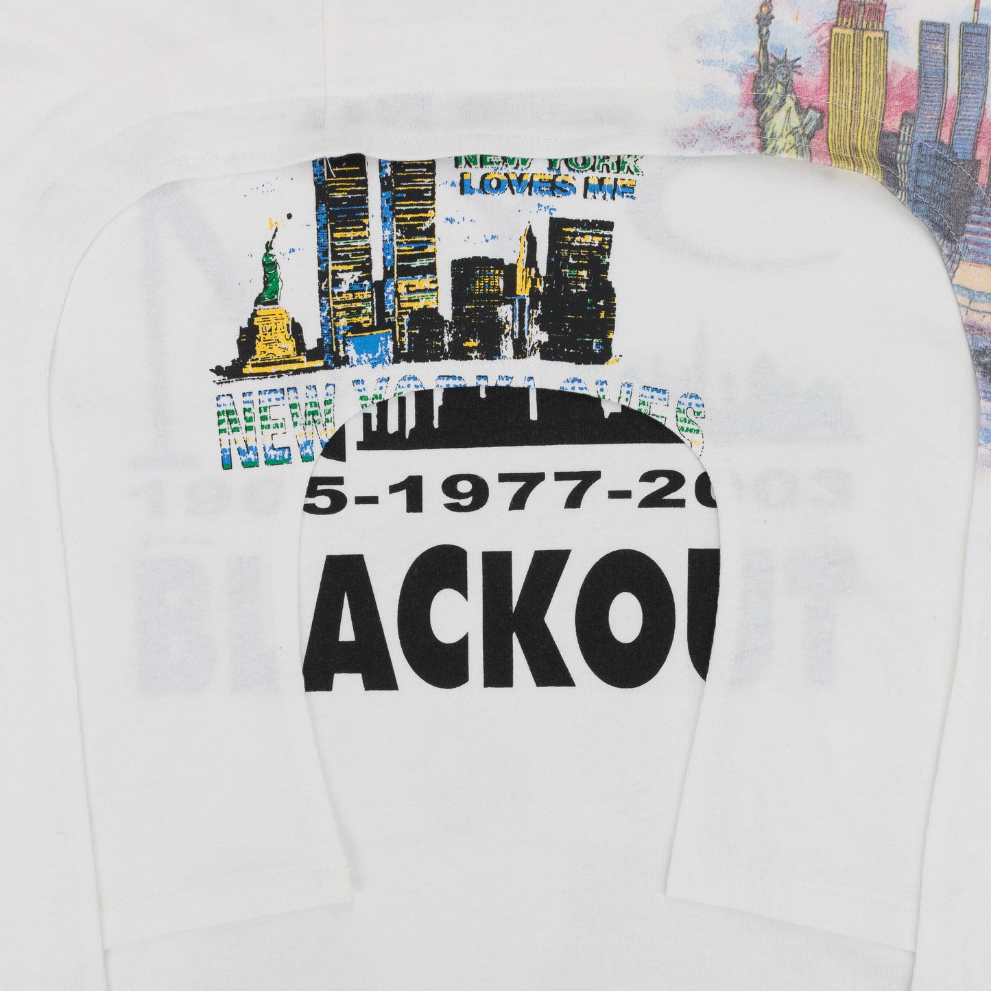 WHITE ARCHED COLLAGE T-SHIRT