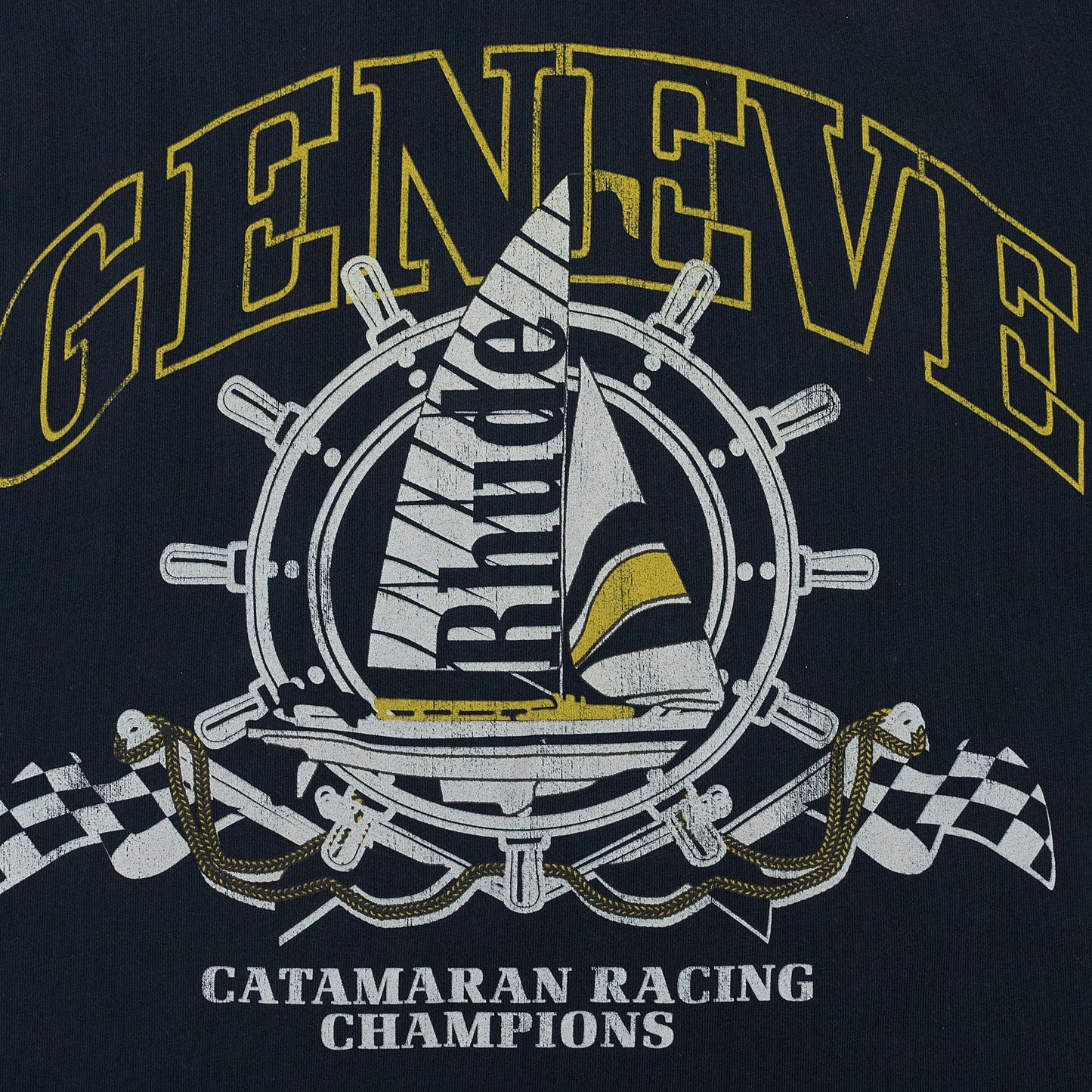 BLACK GENEVE CATAMARAN T-SHIRT