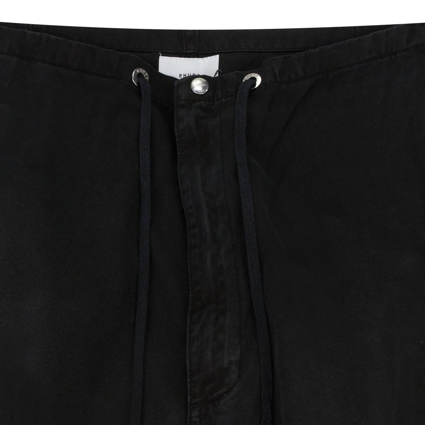 BLACK WASHED PARACHUTE PANTS TRACK PANTS