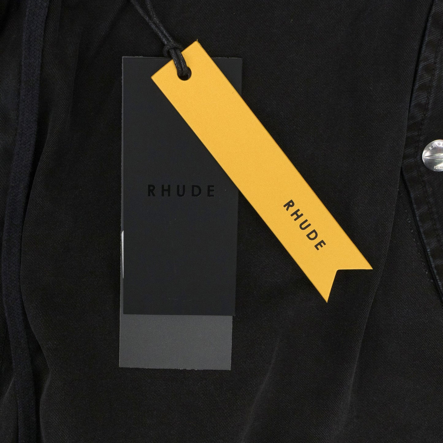 BLACK WASHED PARACHUTE PANTS TRACK PANTS