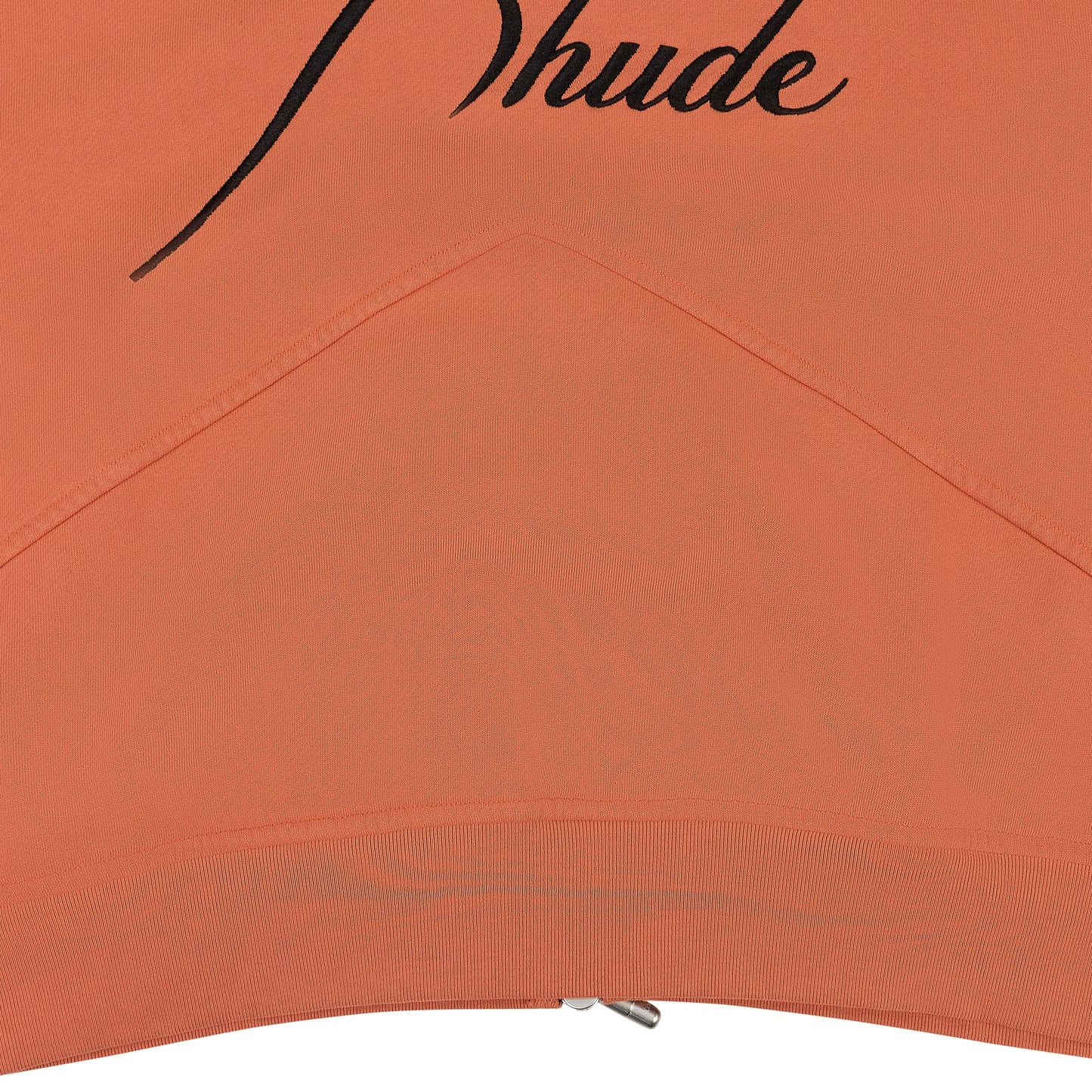 ORANGE ZIP UP HOODIE