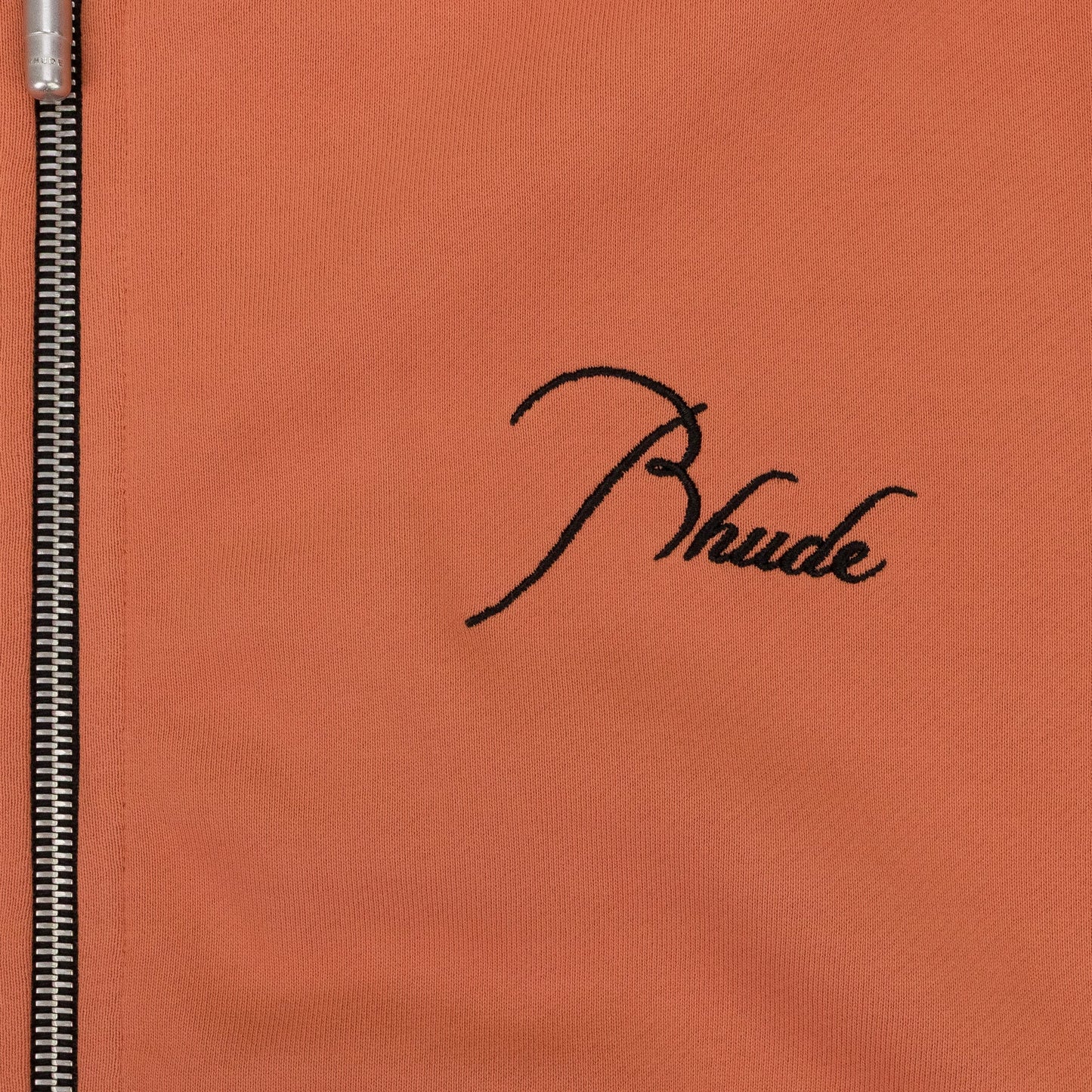 ORANGE ZIP UP HOODIE