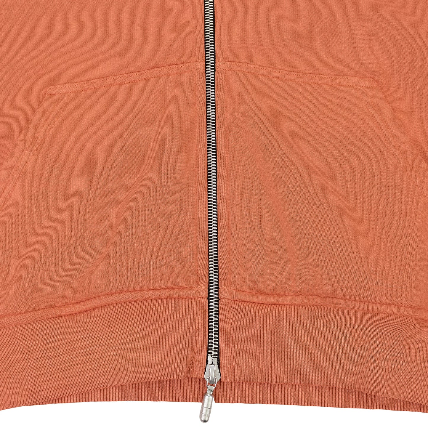 ORANGE ZIP UP HOODIE