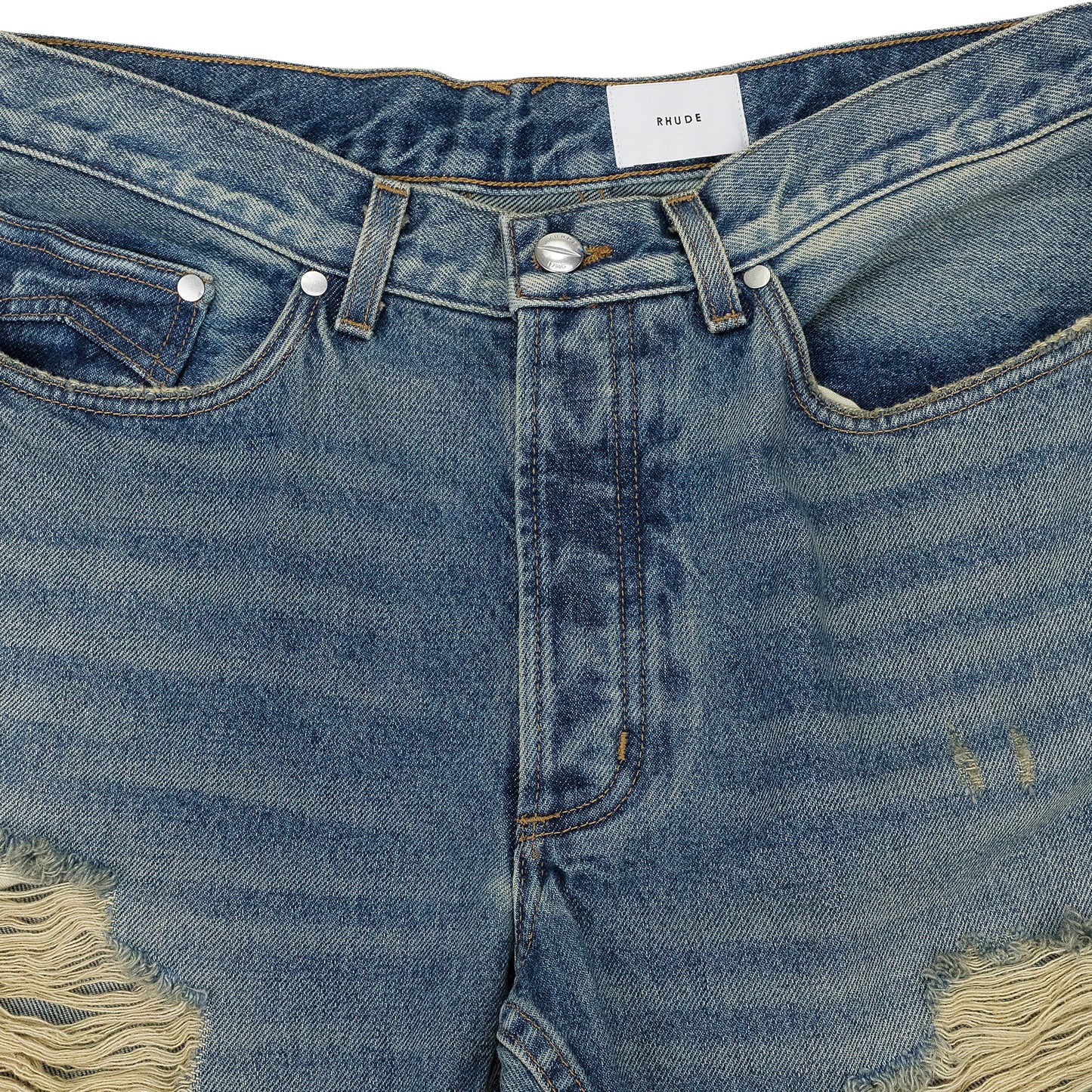 BLUE BEACH BUM DENIM STRAIGHT-FIT JEANS