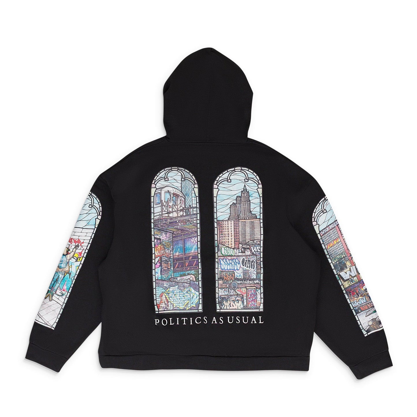 BLACK POLITICS AS USUAL HOODIE