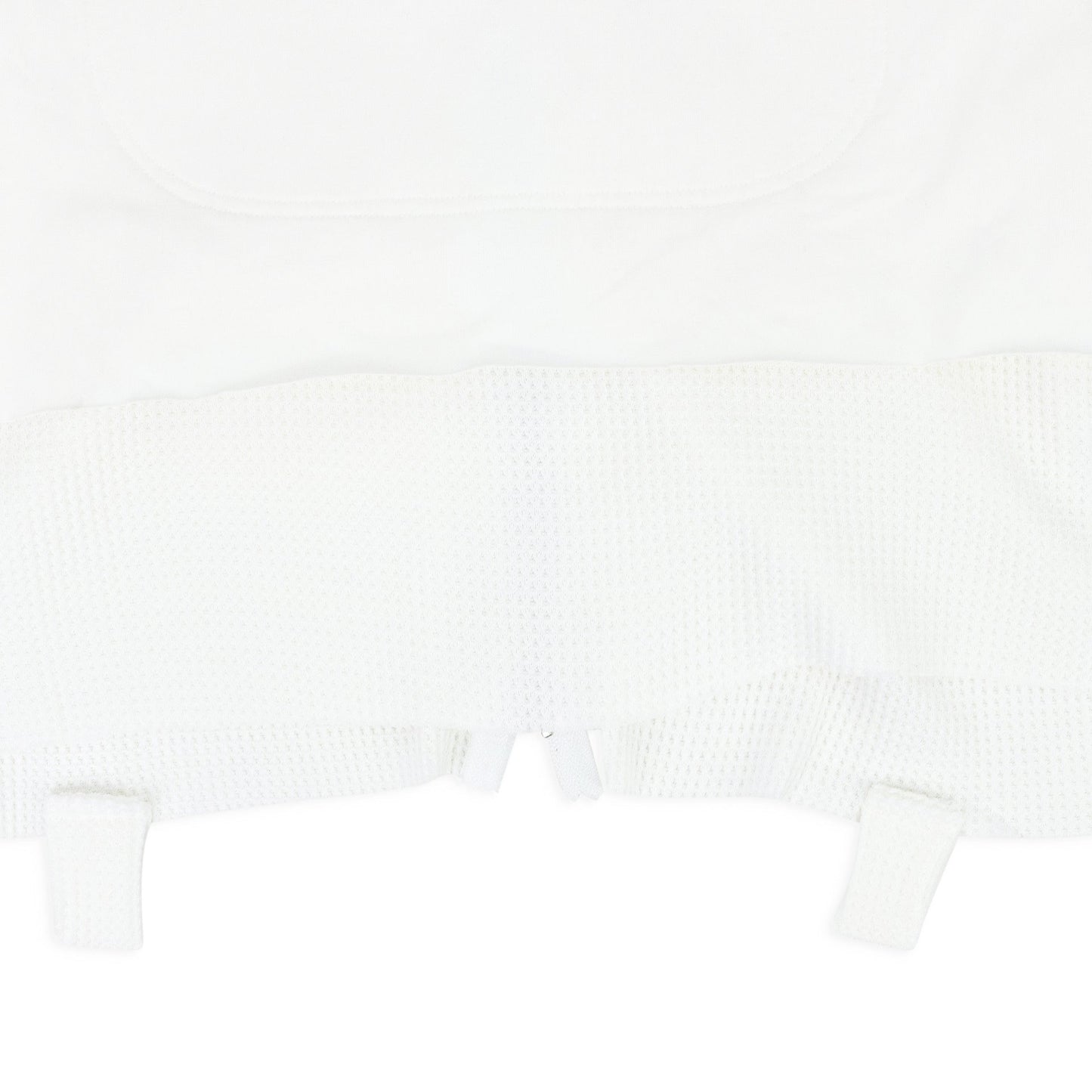 WHITE LAYERED JERSEY BUTTON-DOWN SHIRT