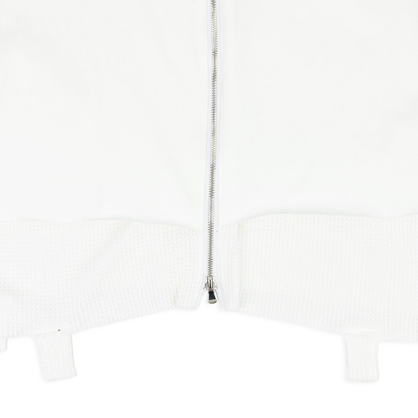 WHITE LAYERED JERSEY BUTTON-DOWN SHIRT