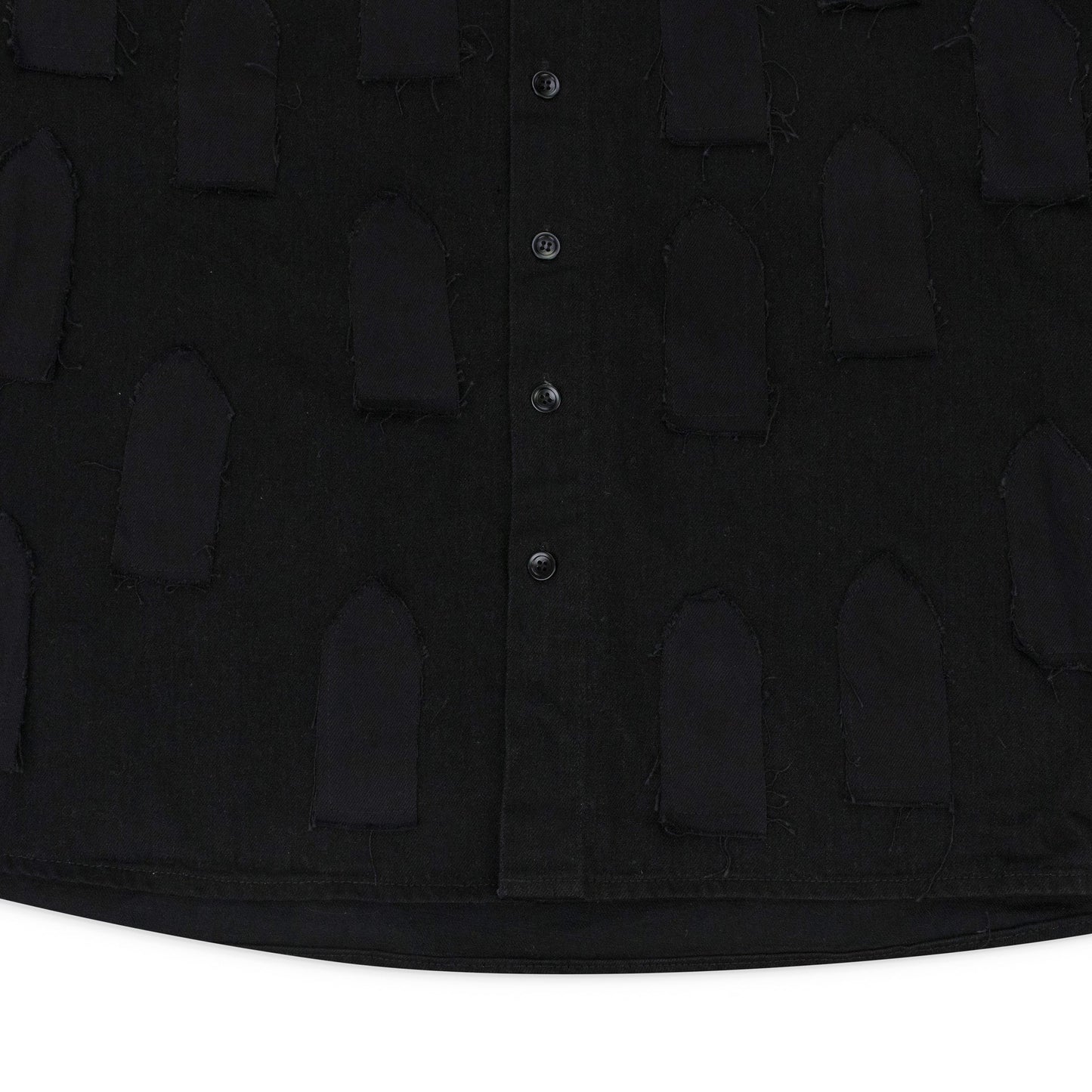 BLACK LINK WINDOW BUTTON-DOWN SHIRT
