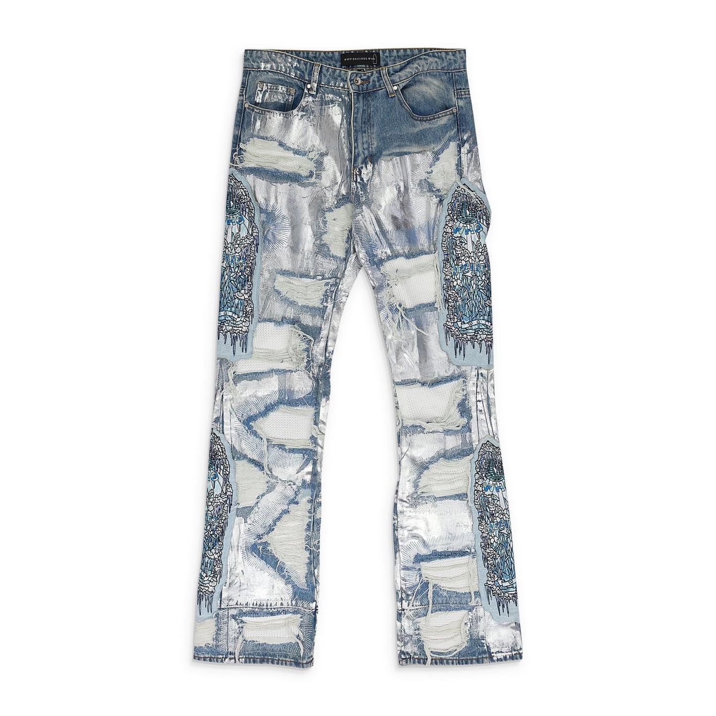 BLUE HEAVY METAL RELAXED-FIT JEANS